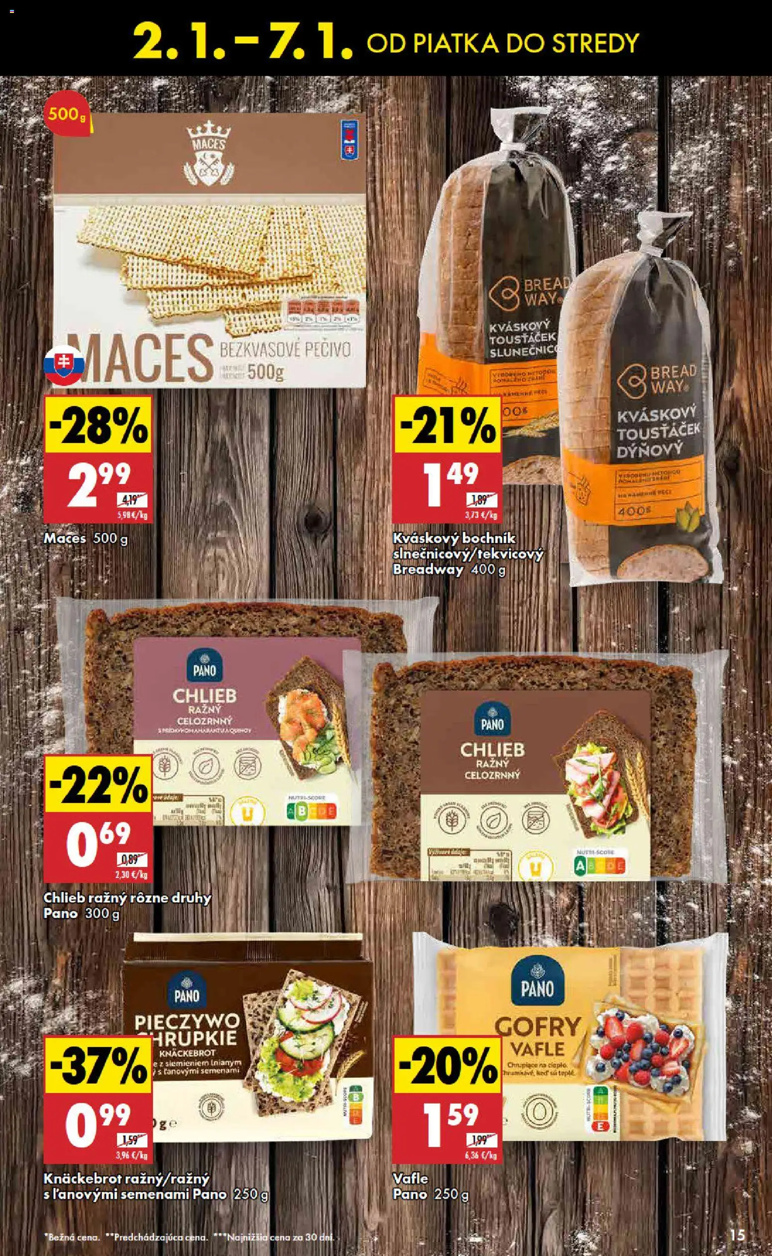 Nové Biedronka akcie – leták je platný od 02.01.2026 | Strana: 15 | Produkty: Chlieb