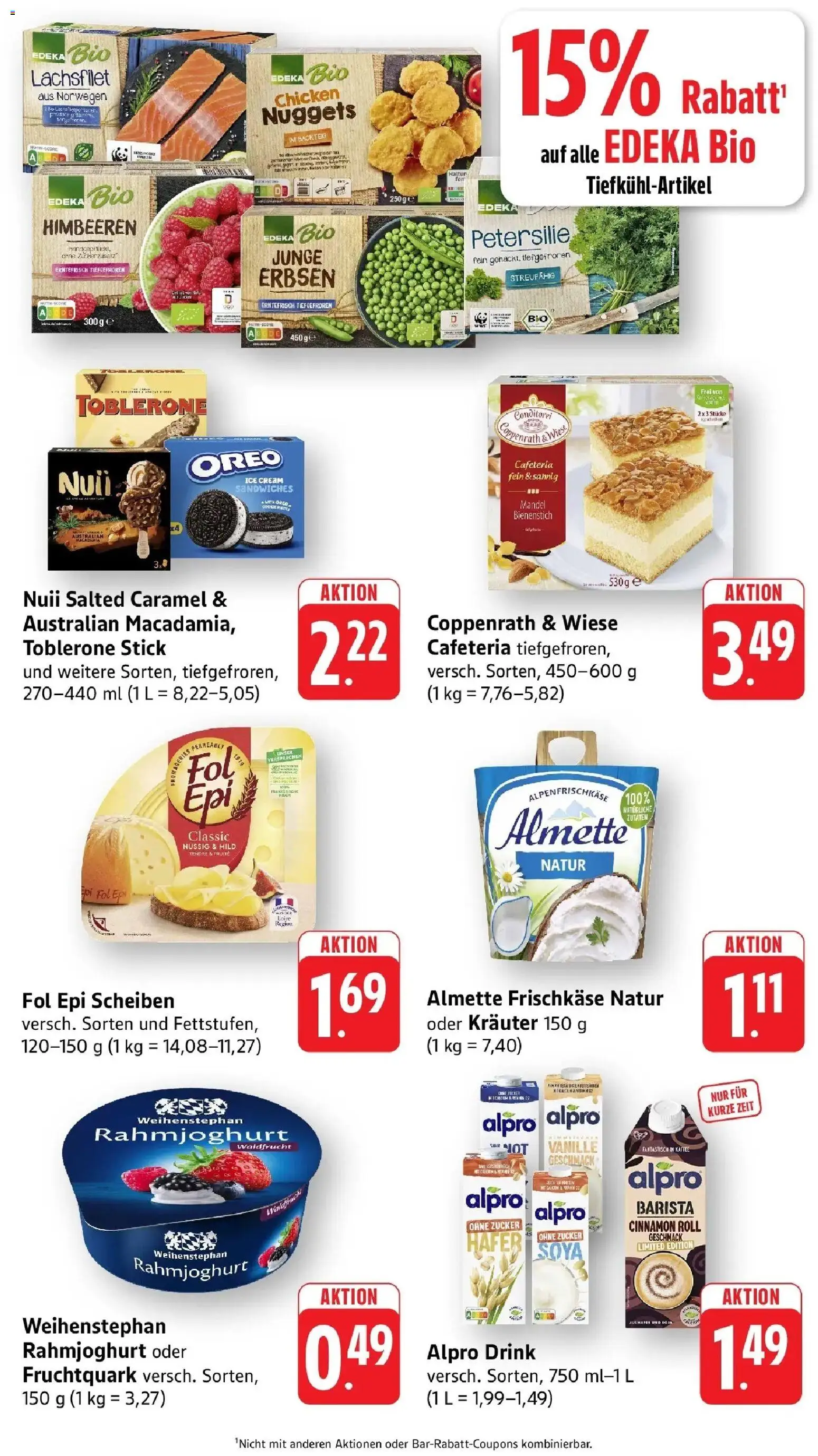 Edeka prospekt Offenburg-Zunsweier	 – gültig ab 09.03.2026 | Seite: 4 | Produkte: Himbeeren, Kaffee, Alpro, Frischkase