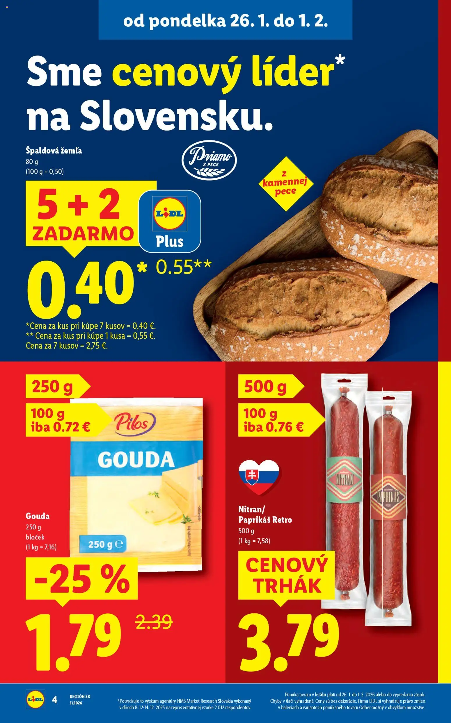 Nové Lidl akcie – leták je platný od 29.01.2026 | Strana: 5 | Produkty: Gouda