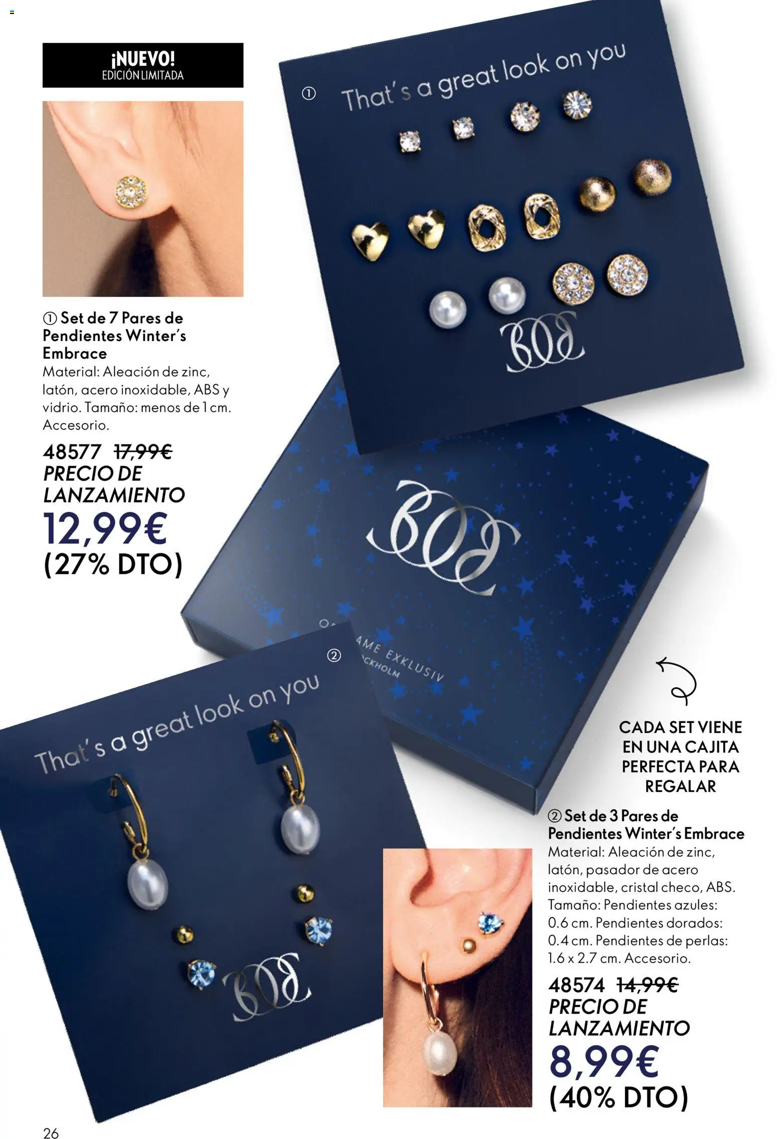 Oriflame - Catálogo Campaña 17 │ válido desde el 10.12.2025 | Página: 26 | Productos: Pendientes