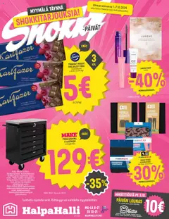 Halpa Halli-mainoslehti voimassa 01.10.2025 alkaen