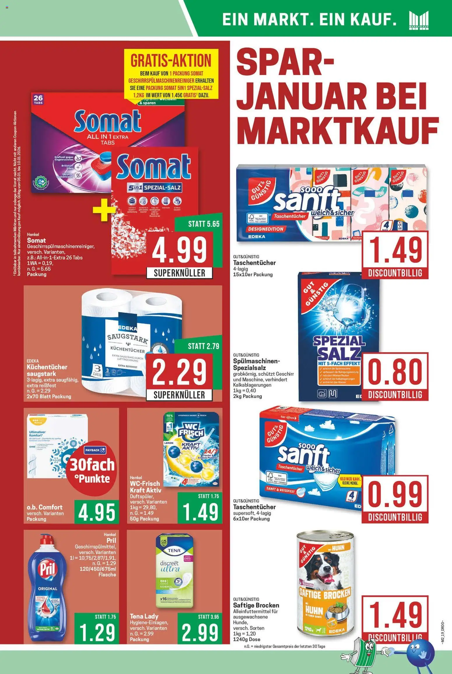 Marktkauf Prospekt 	 – gültig ab 05.01.2026 | Seite: 19 | Produkte: Wasser, Salz, Pril