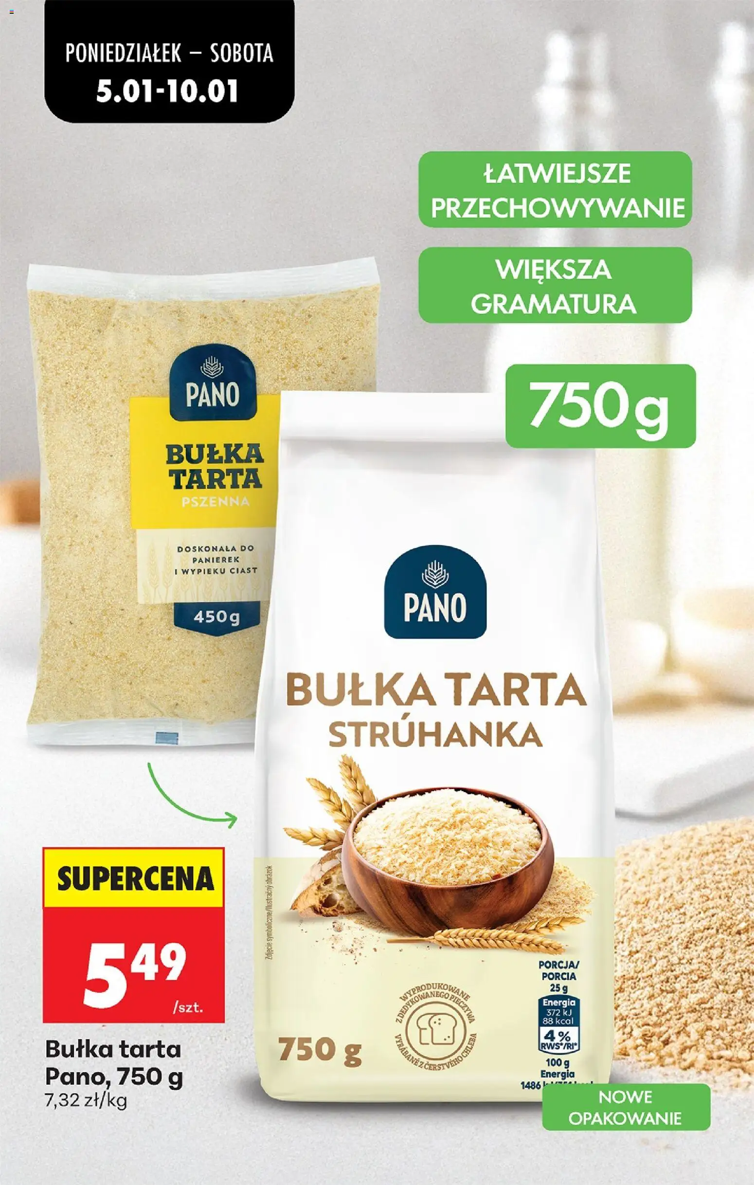 Biedronka gazetka od 05.01.2026 | Strona: 74 | Produkty: Bułka tarta, Bułka