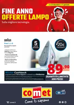 Anteprima del volantino Volantino Comet	 valido a partire dal 27.12.2025 | Pagina: 54 | Prodotti: Data, Ferro da stiro