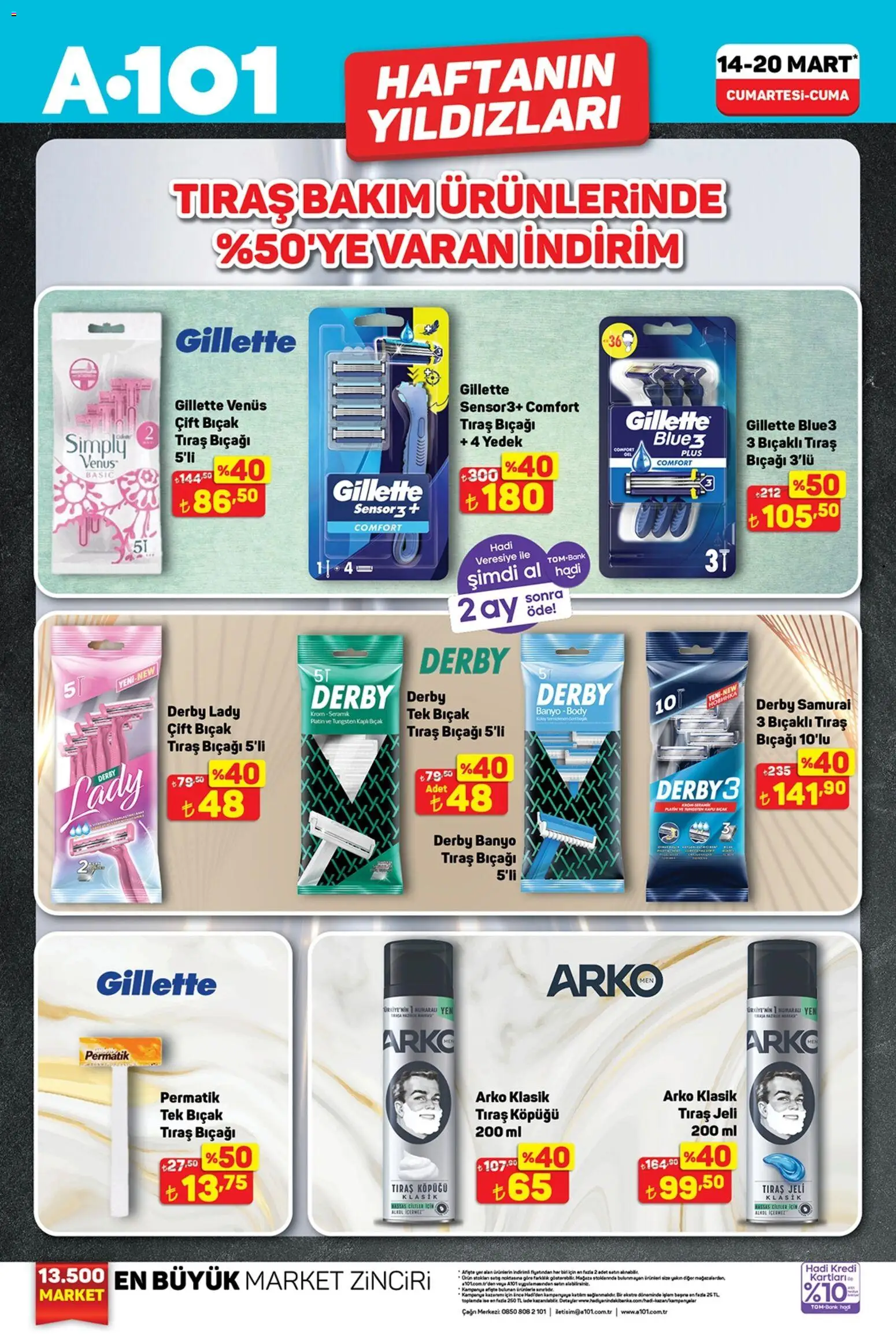 A101 Katalog - 14.03.2026 tarihinden itibaren geçerlidir | Sayfa: 7 | Ürünler: Banyo, Tıraş köpüğü