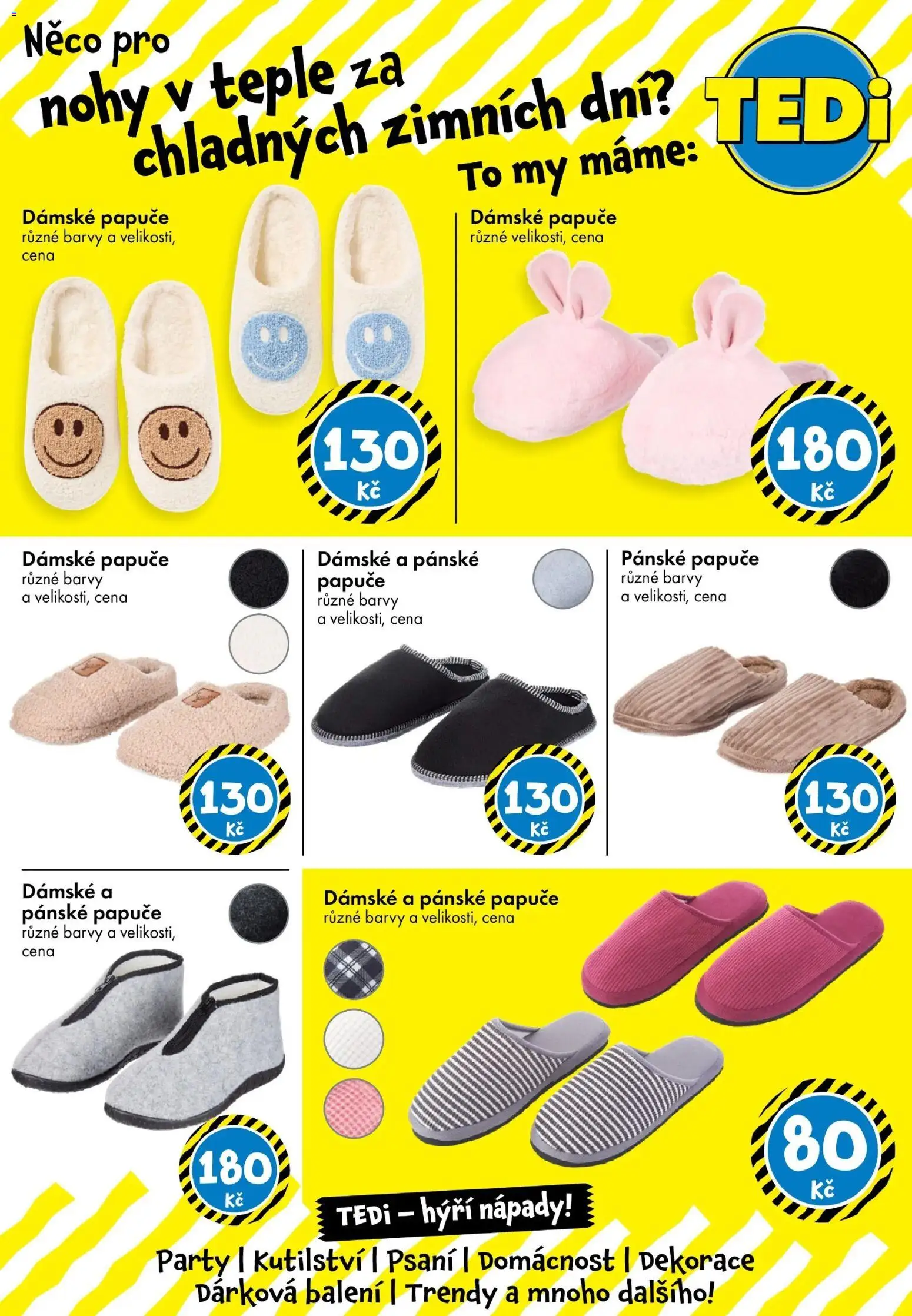 TEDi leták od 12.12.2025 | Strana: 21 | Produkty: Barvy, Papuče, Dekorace
