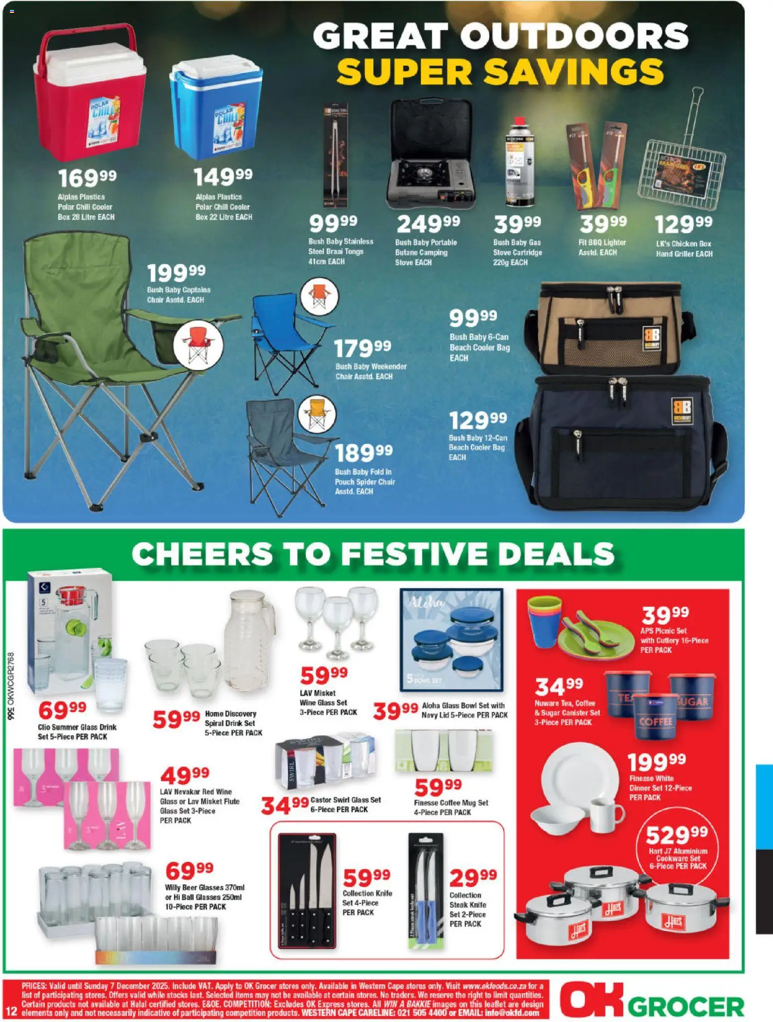 New OK Foods catalogue – valid from 25.11.2025 | Page: 12 | Products: Glasses, Stove, Coffee, Wine