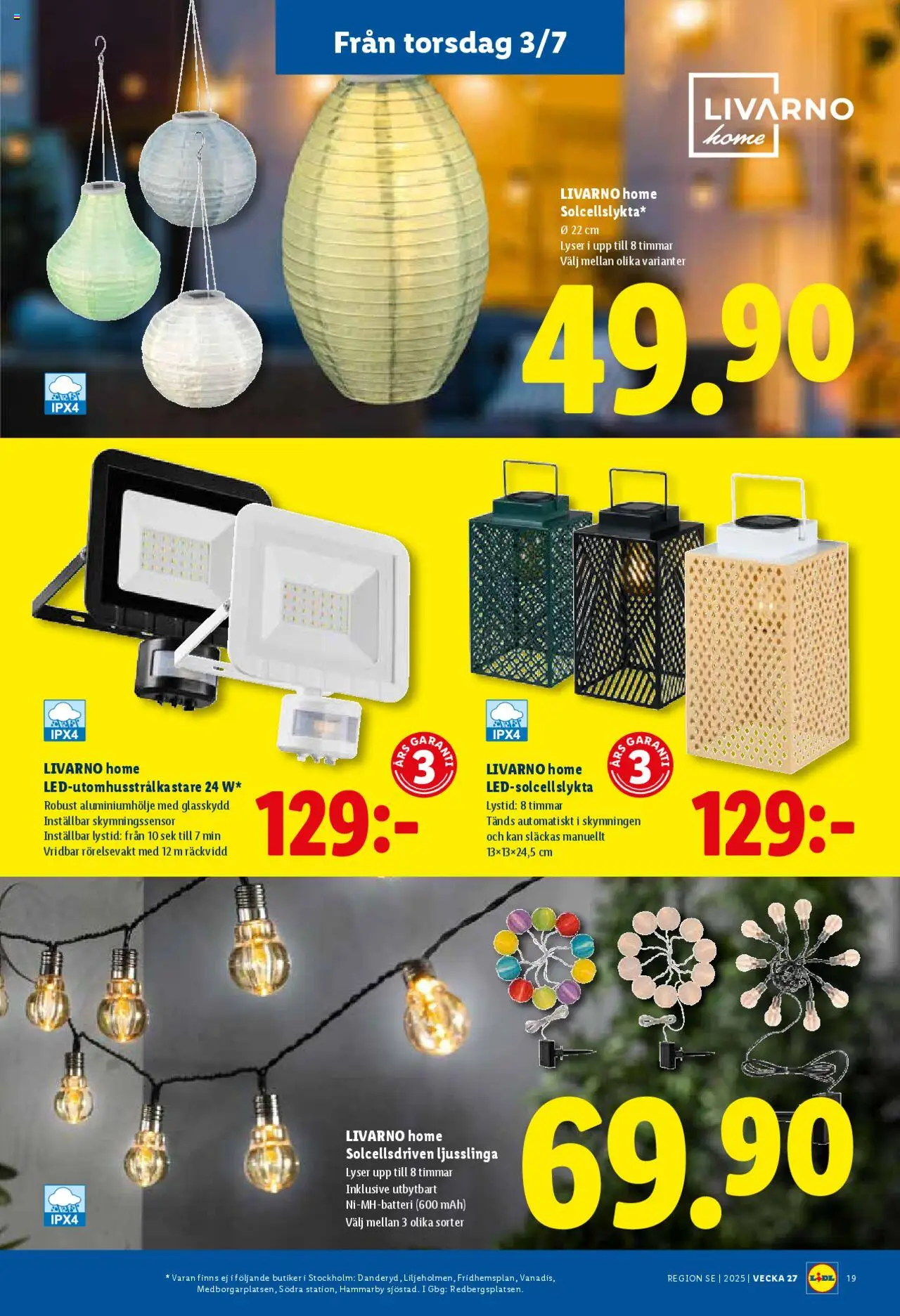Lidl reklamblad aktuell från 30.06.2025 | Sida: 23 | Produkter: Ljusslinga