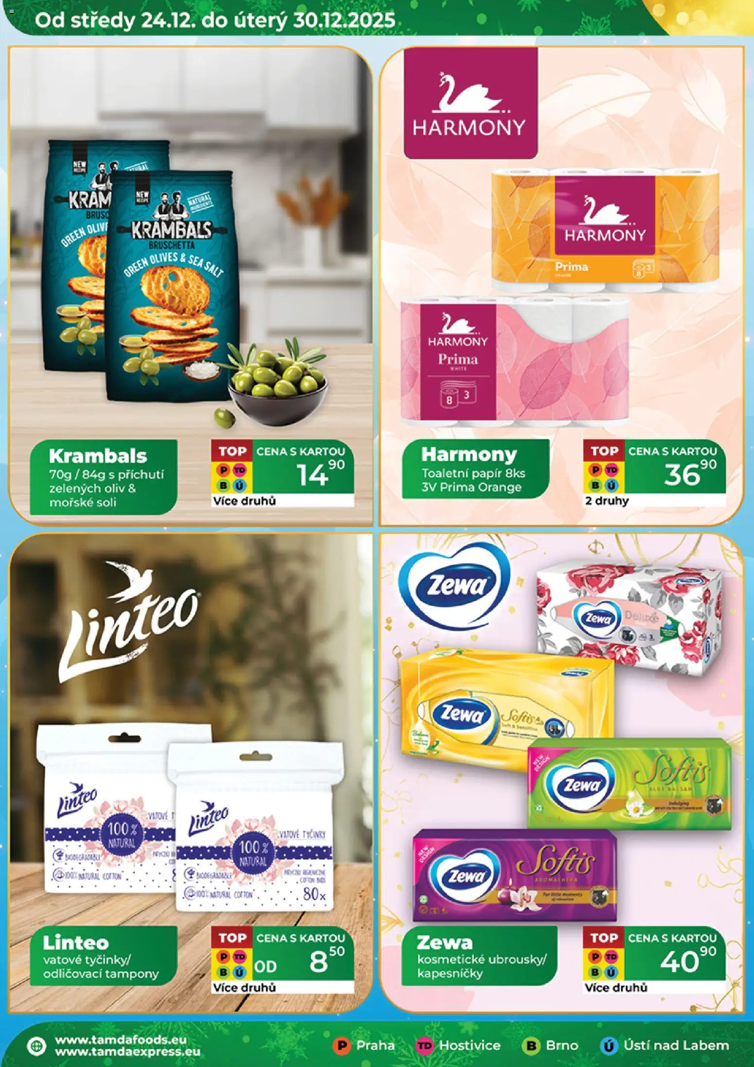 Tamda Foods leták od 24.12.2025 | Strana: 18 | Produkty: Toaletní papír, Deluxe, Zewa, Tampony