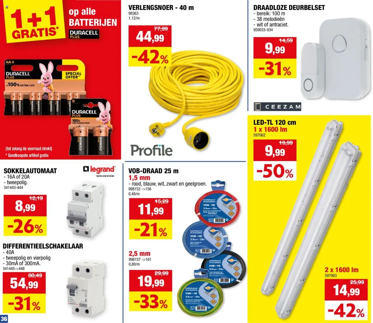 {H1} | Pagina: 36 | Producten: Batterijen