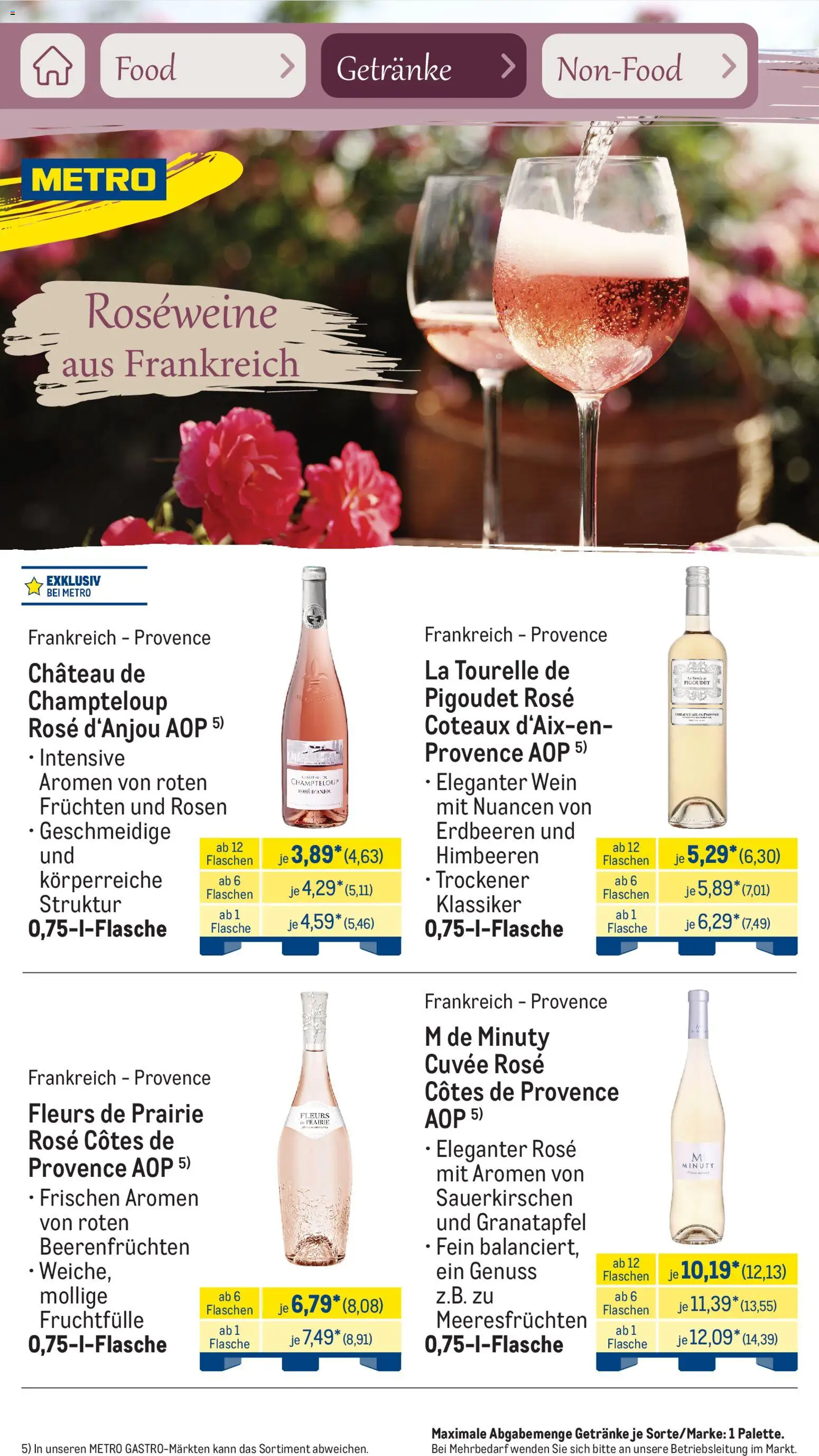 Metro Saisonkatalog Frühlingsgenuss – gültig ab 01.03.2026 | Seite: 60 | Produkte: Himbeeren, Granatapfel, Wein, Erdbeeren