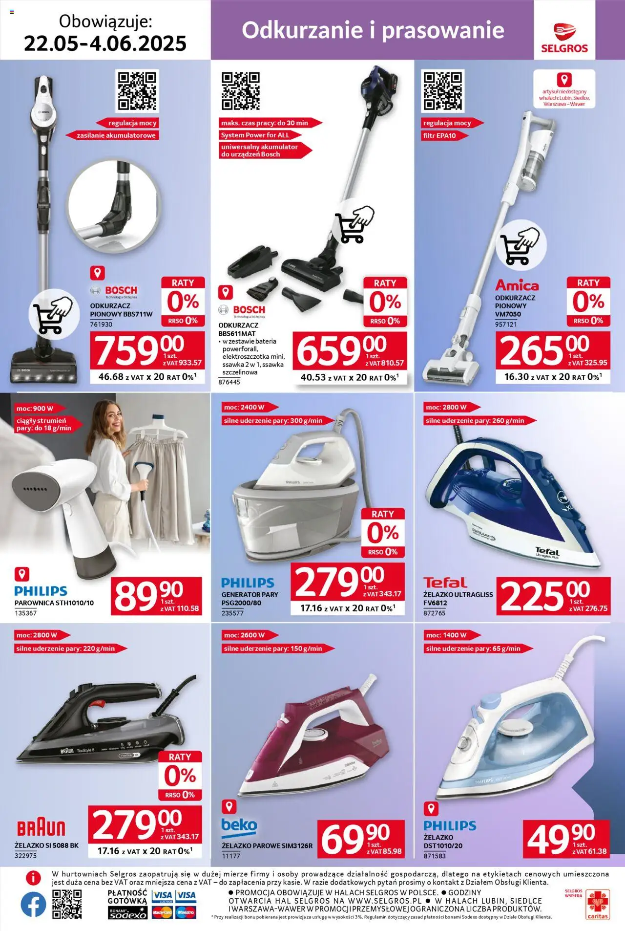 Selgros cash&carry Gazetka - Sprzątanie od 22.05.2025 | Strona: 19 | Produkty: Cleaner, Parownica, Generator pary, Tefal