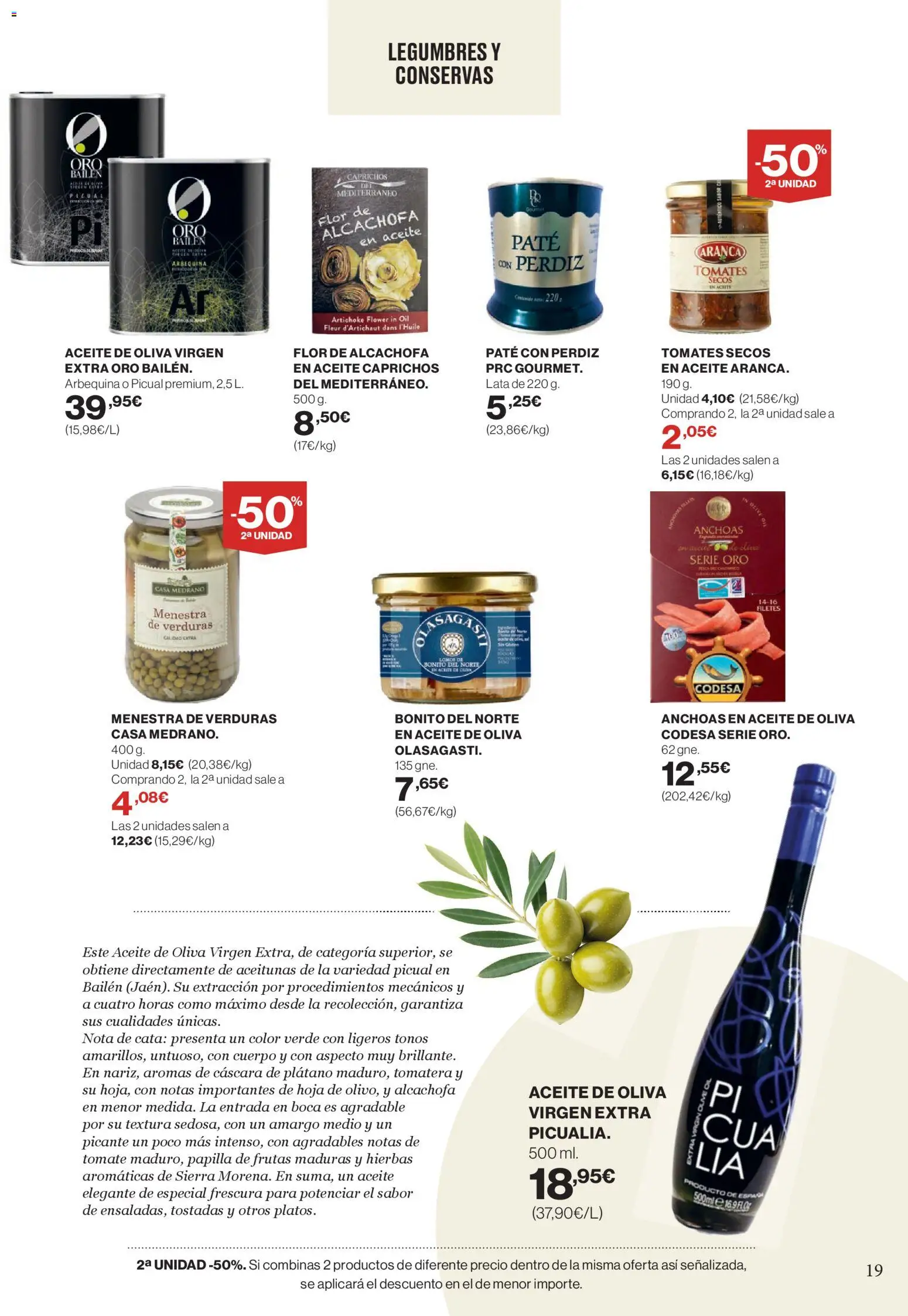 Supercor Canarias │ válido desde el 26.02.2026 | Página: 19 | Productos: Aceite, Tomates, Paté, Aceite de oliva