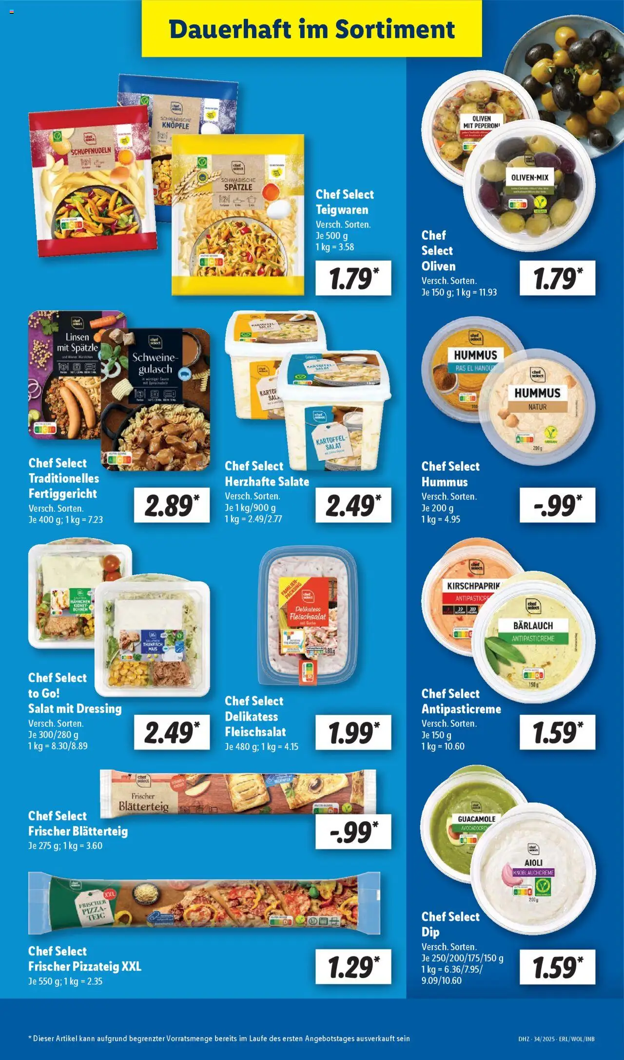 Lidl Prospekt Heppenheim	 - gültig ab dem 18.08.2025 | Seite: 17 | Produkte: Hahnchen, Thunfisch, Dressing, Salat