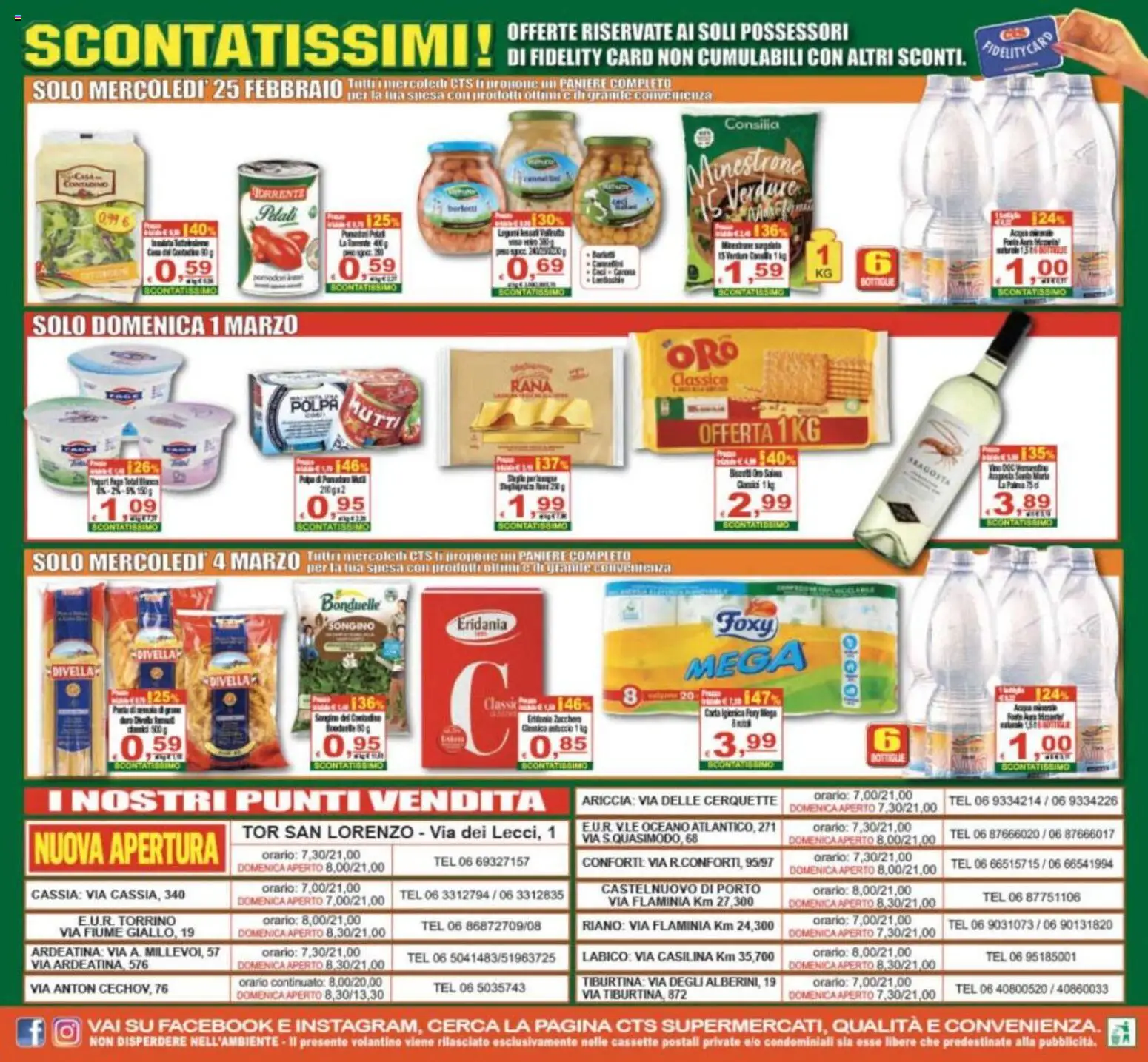 Volantino CTS del 25.02.2026 | Pagina: 24 | Prodotti: Minestrone, Carta igienica, Yogurt, Ceci