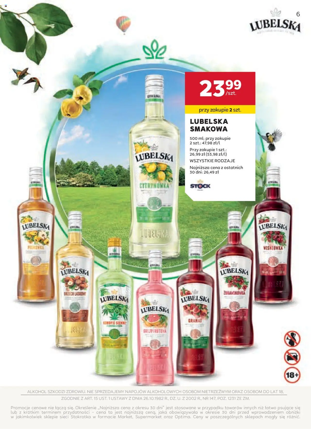 Stokrotka Gazetka - Oferta alkoholowa od 11.09.2025 | Strona: 6 | Produkty: Stokrotka, Alkohol