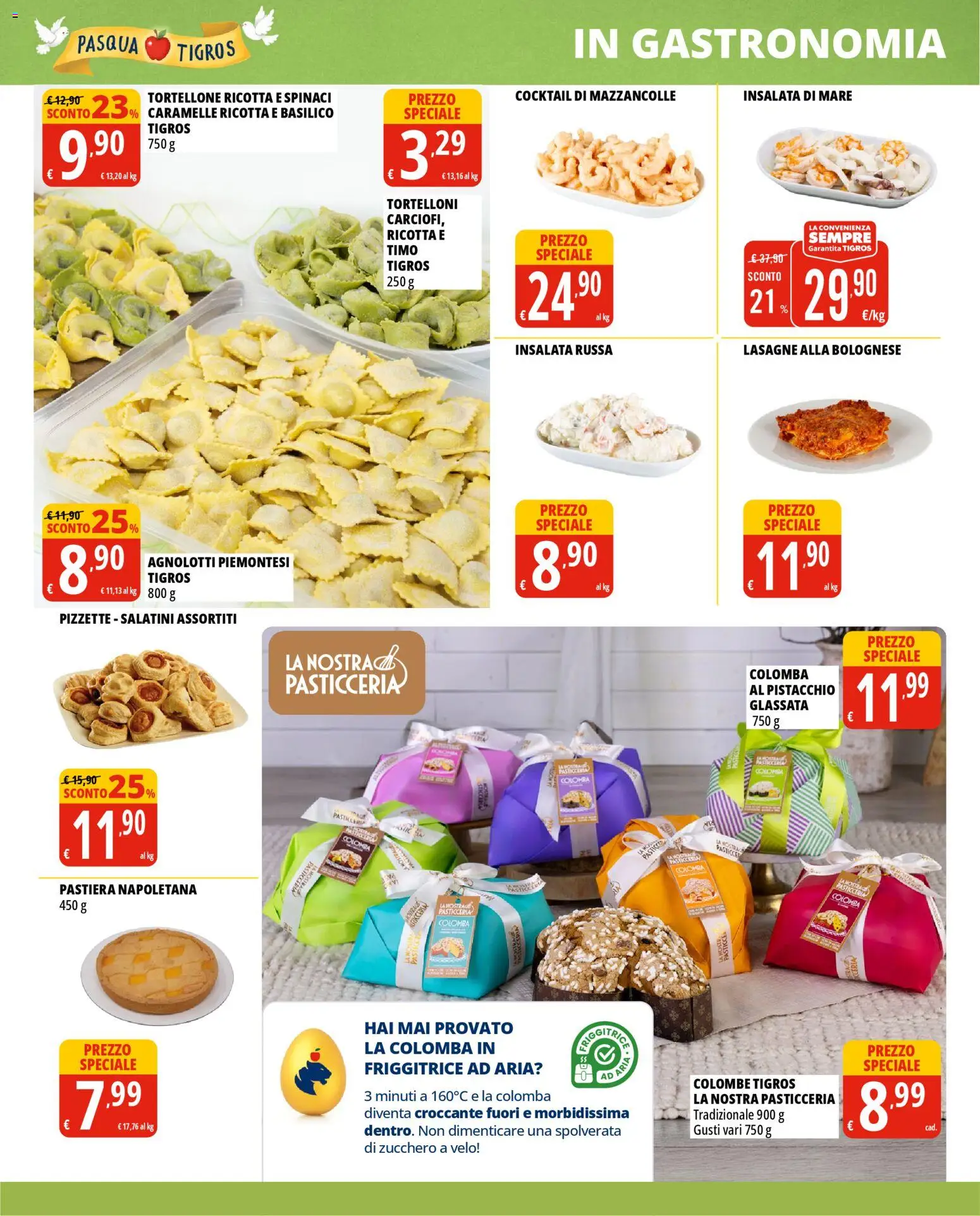 Volantino Tigros del 24.03.2026 | Pagina: 10 | Prodotti: Friggitrice ad aria, Caramelle, Zucchero, Ricotta
