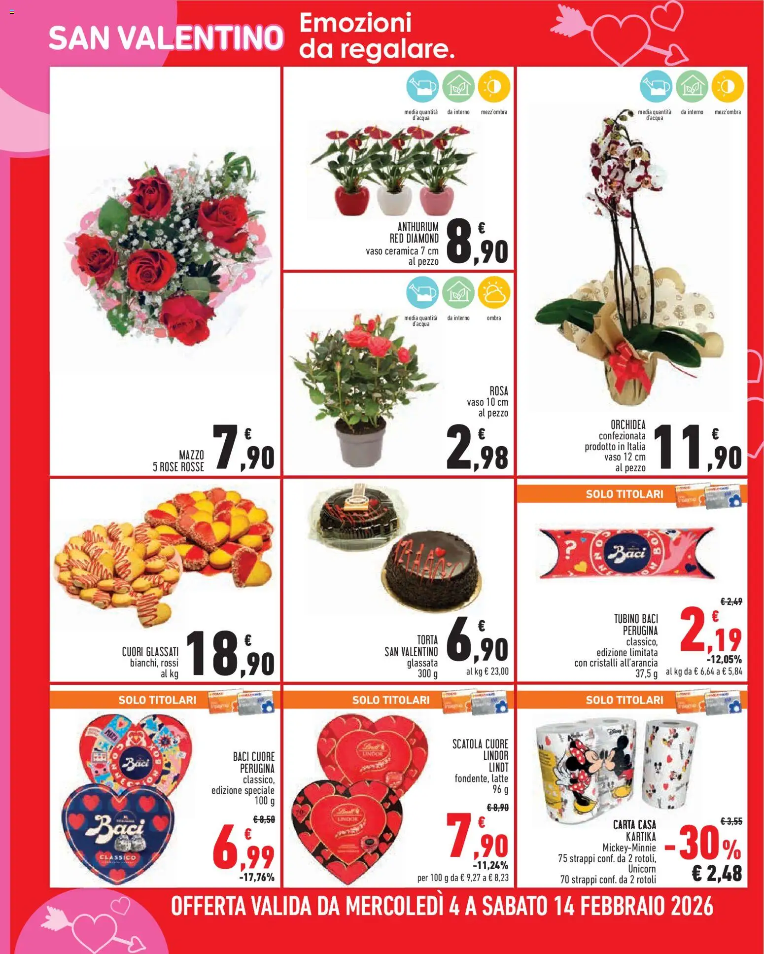 Volantino Conad del 04.02.2026 | Pagina: 4 | Prodotti: Latte, Torta, Orchidea, Scatola