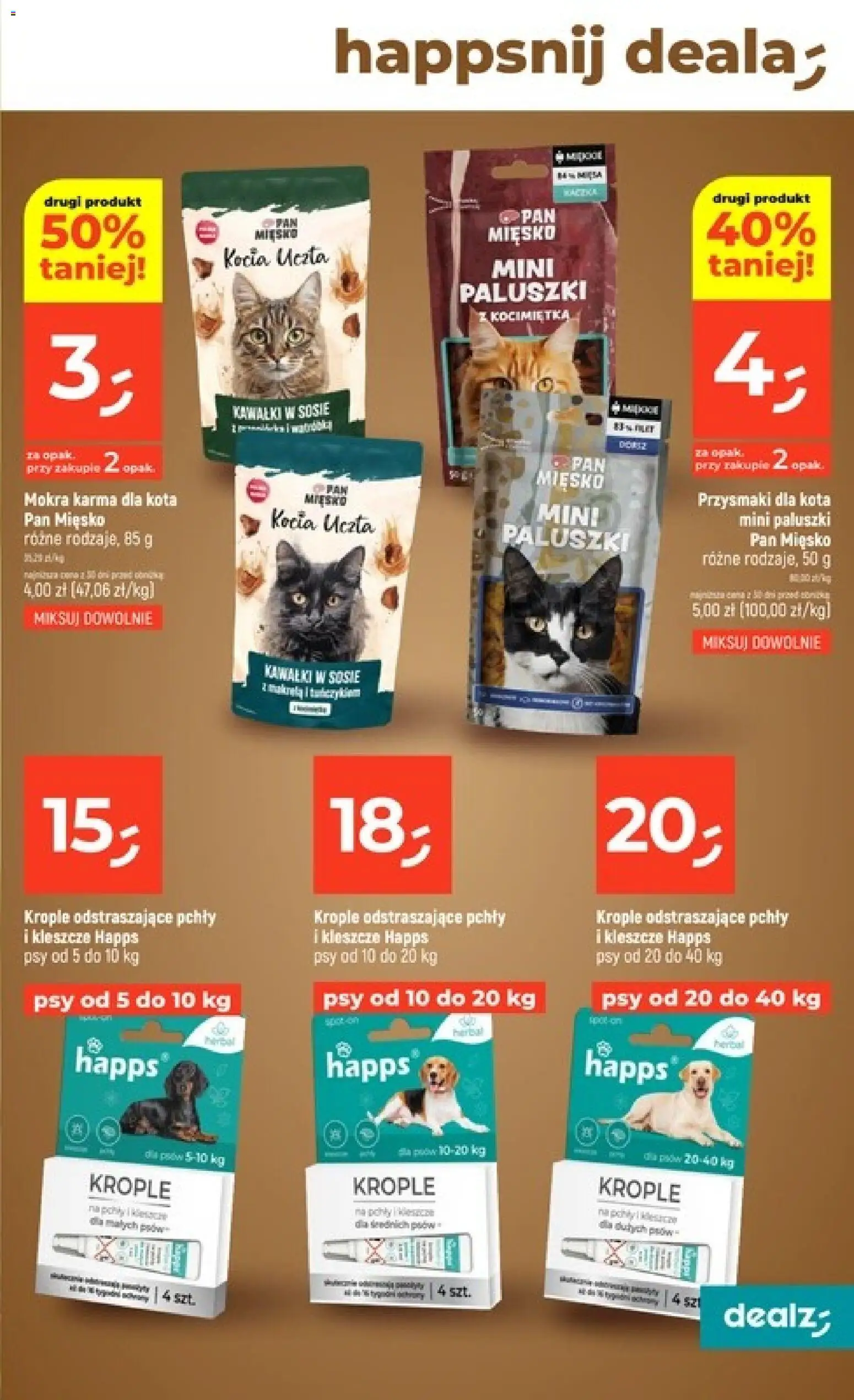 Dealz gazetka od 09.04.2026 | Strona: 41 | Produkty: Przysmaki dla kota, Paluszki, Karma dla kota