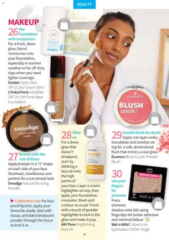 Clicks - Clubcard Magazine │ valid from 01.08.2025 | Page: 35 | Products: Oil, Bronzer, Cream, Day cream