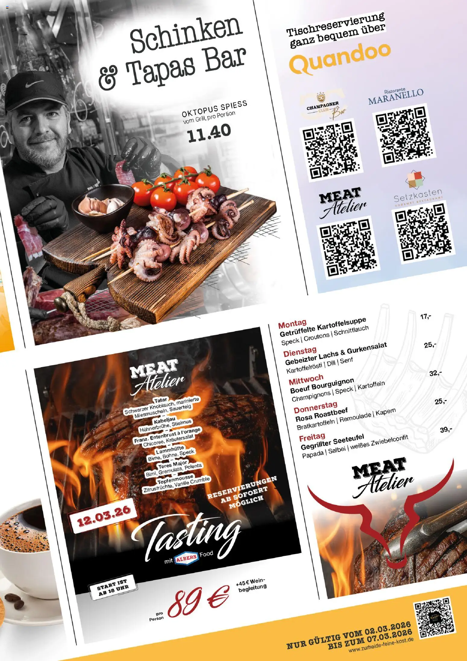 Edeka Zurheide Prospekt 	 – gültig ab 02.03.2026 | Seite: 7 | Produkte: Roastbeef, Schinken, Wein, Uhr