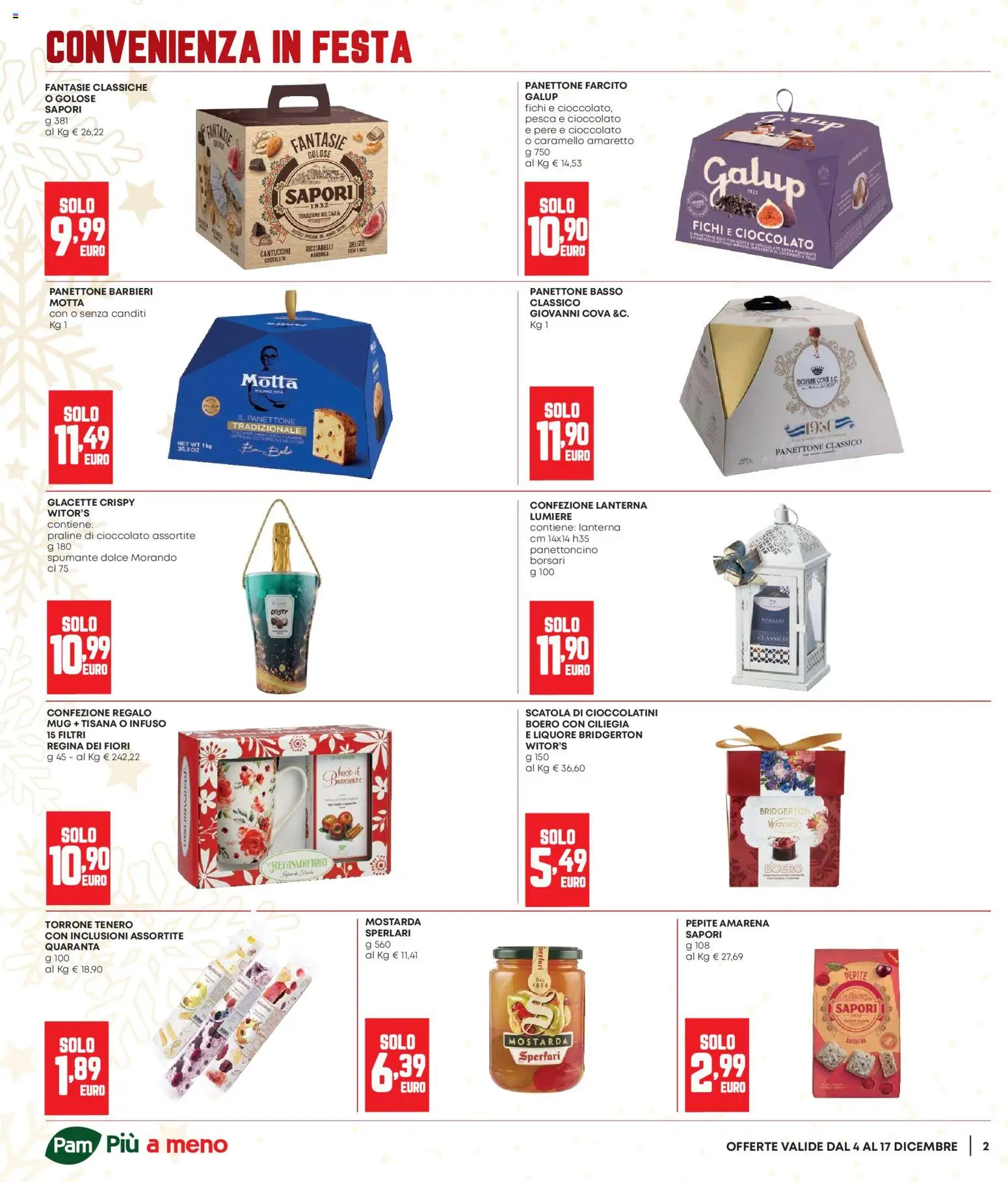 Volantino Panorama del 04.12.2025 | Pagina: 2 | Prodotti: Lanterna, Spumante, Amarena, Scatola
