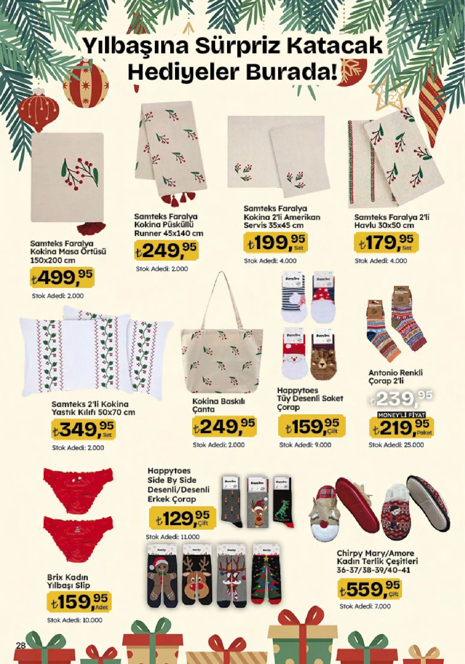 Migros Katalog - Migroskop - 04.12.2025 tarihinden itibaren geçerlidir | Sayfa: 117 | Ürünler: Yastık, Çorap, Terlik, Masa örtüsü