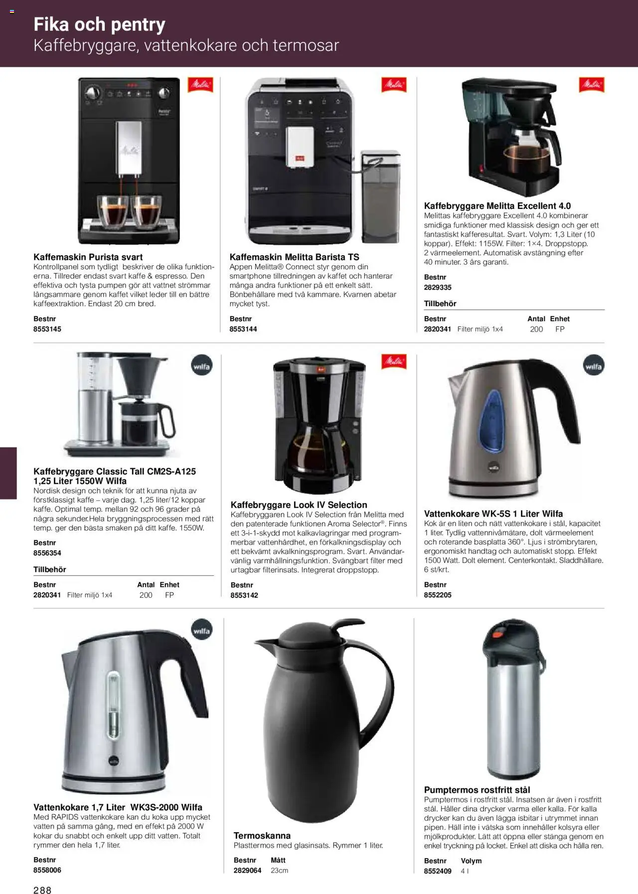 Office Depot reklamblad aktuell från 15.02.2024 | Sida: 290 | Produkter: Kaffebryggare, Kaffe, Smartphone, Häll