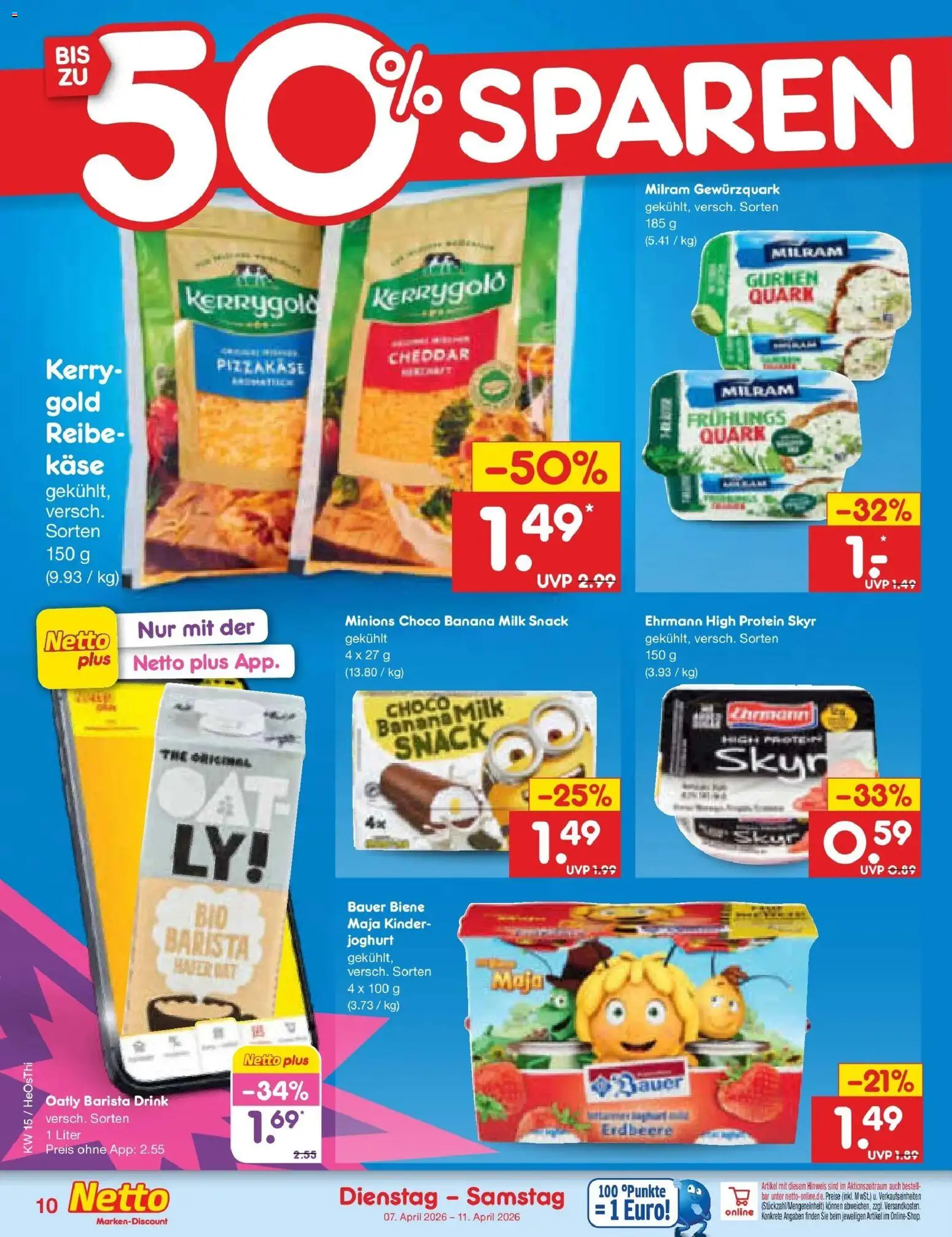 Netto Marken-Discount Prospekt Pirna	 – gültig ab 05.04.2026 | Seite: 12 | Produkte: Käse, Joghurt, Skyr, Oatly