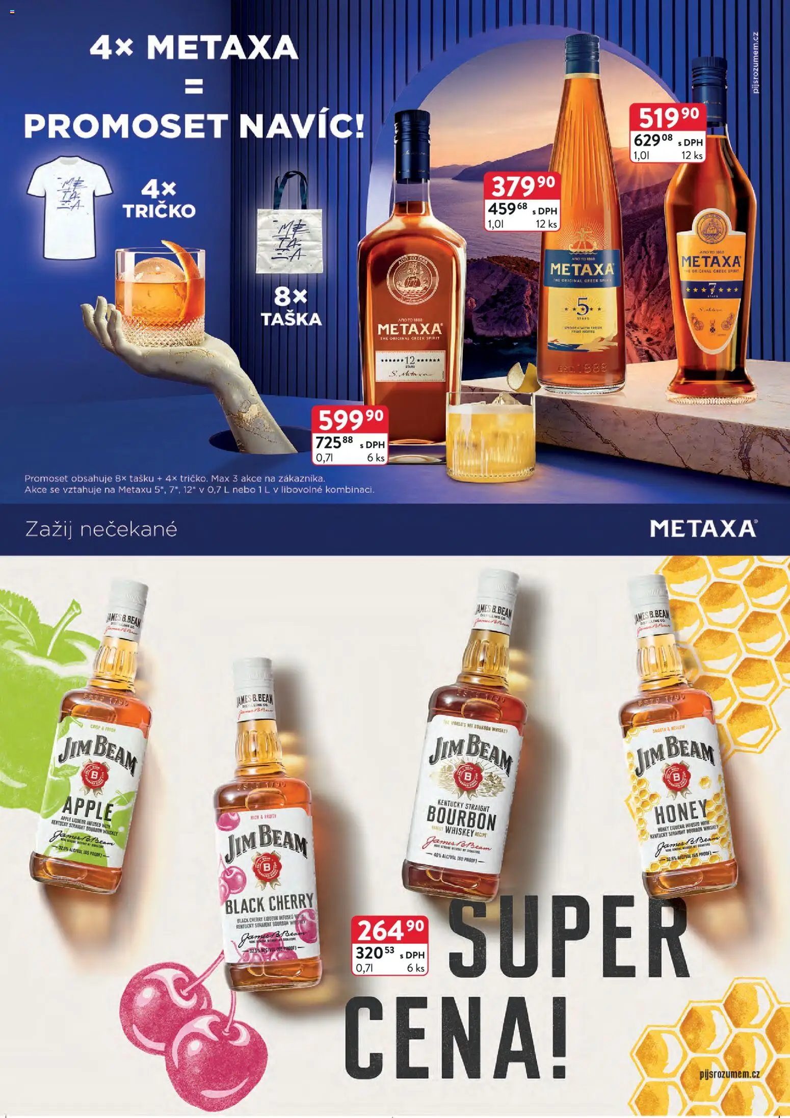 Astur & Qanto leták - Velkoobchod 04/2026 od 01.04.2026 | Strana: 18 | Produkty: Whiskey, Jim Beam, Metaxa, Taška