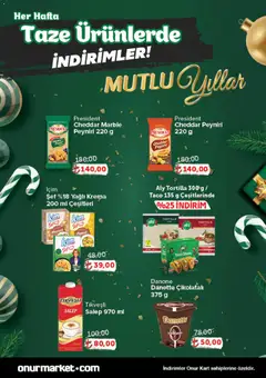 25.12.2025 tarihinden itibaren geçerli olan Onur Market kataloğu önizlemesi | Sayfa: 3