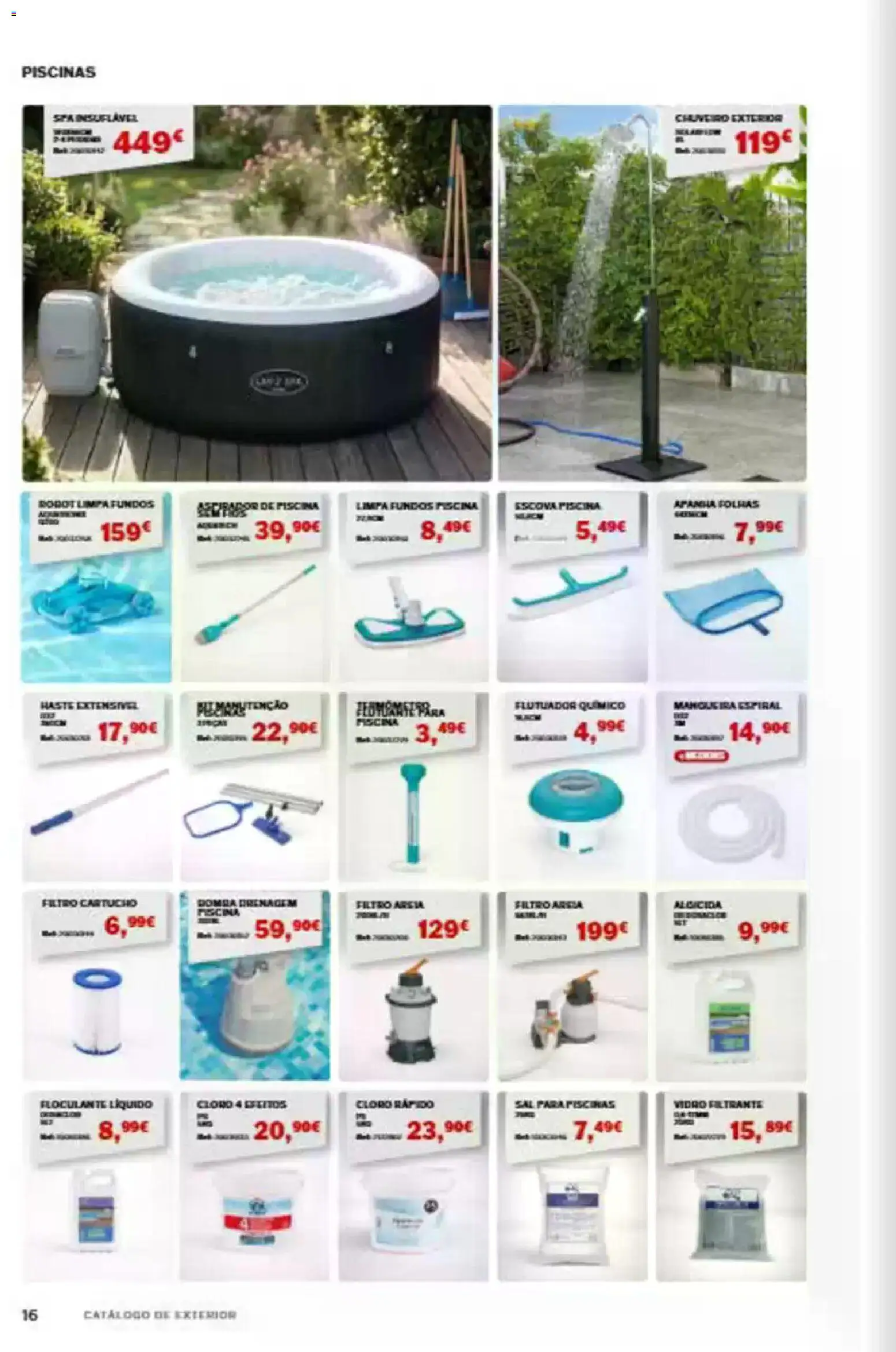 Maxmat folheto │ válido de 23.04.2026 | Página: 16 | Produtos: Piscina, Piscinas, Sal, Chuveiro