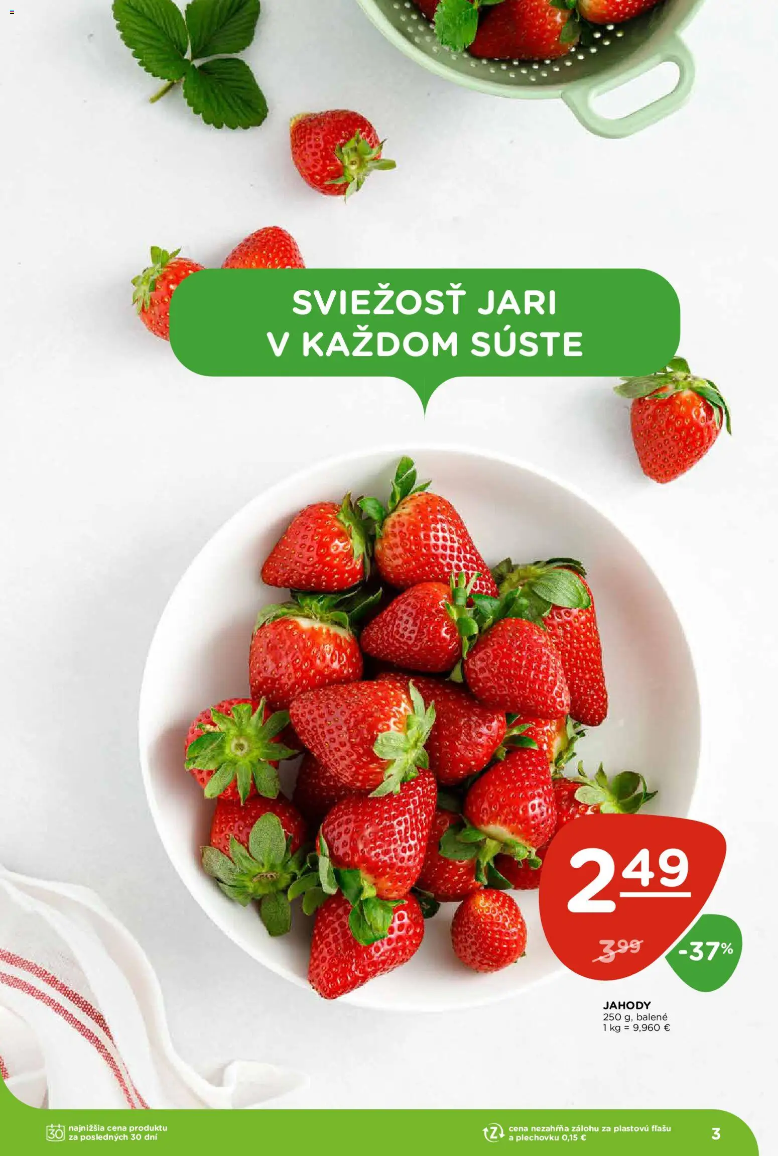 Nové Terno akcie – leták je platný od 19.03.2026 | Strana: 3 | Produkty: Jahody