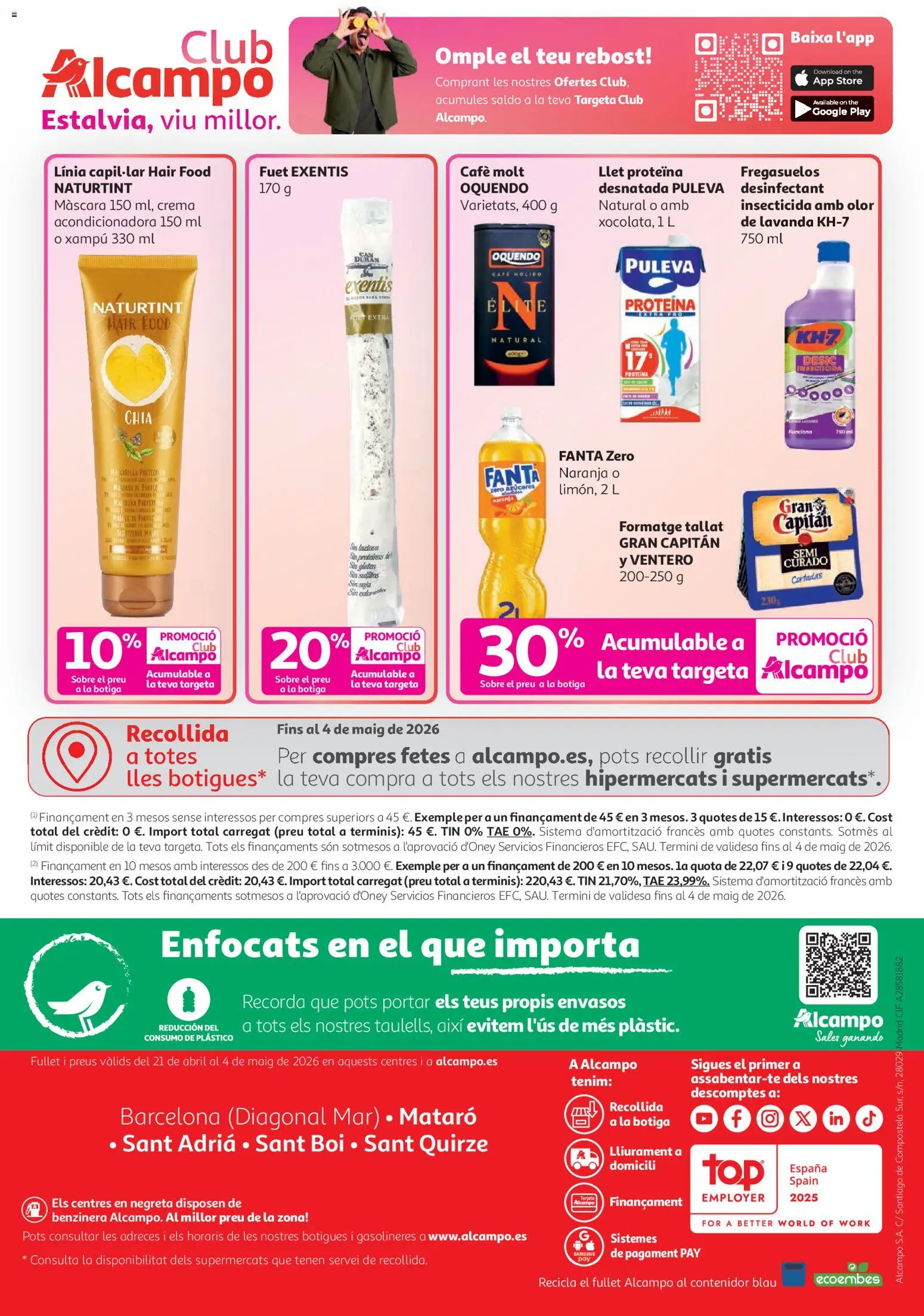 Alcampo HG Nacional Cat │ válido desde el 21.04.2026 | Página: 32 | Productos: Máscara, Café, Crema