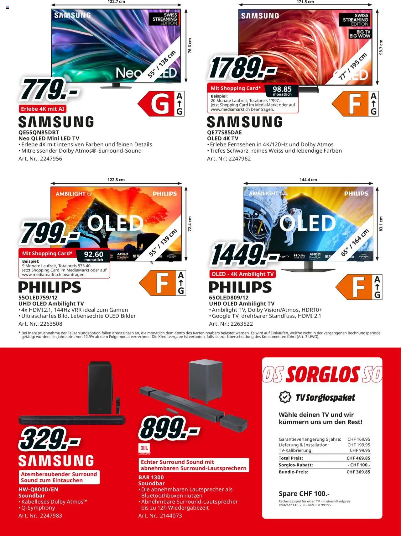 Media Markt Aktionen ab 22.06.2025 | Seite: 4 | Produkte: Soundbar, TV, Fernsehen, Philips