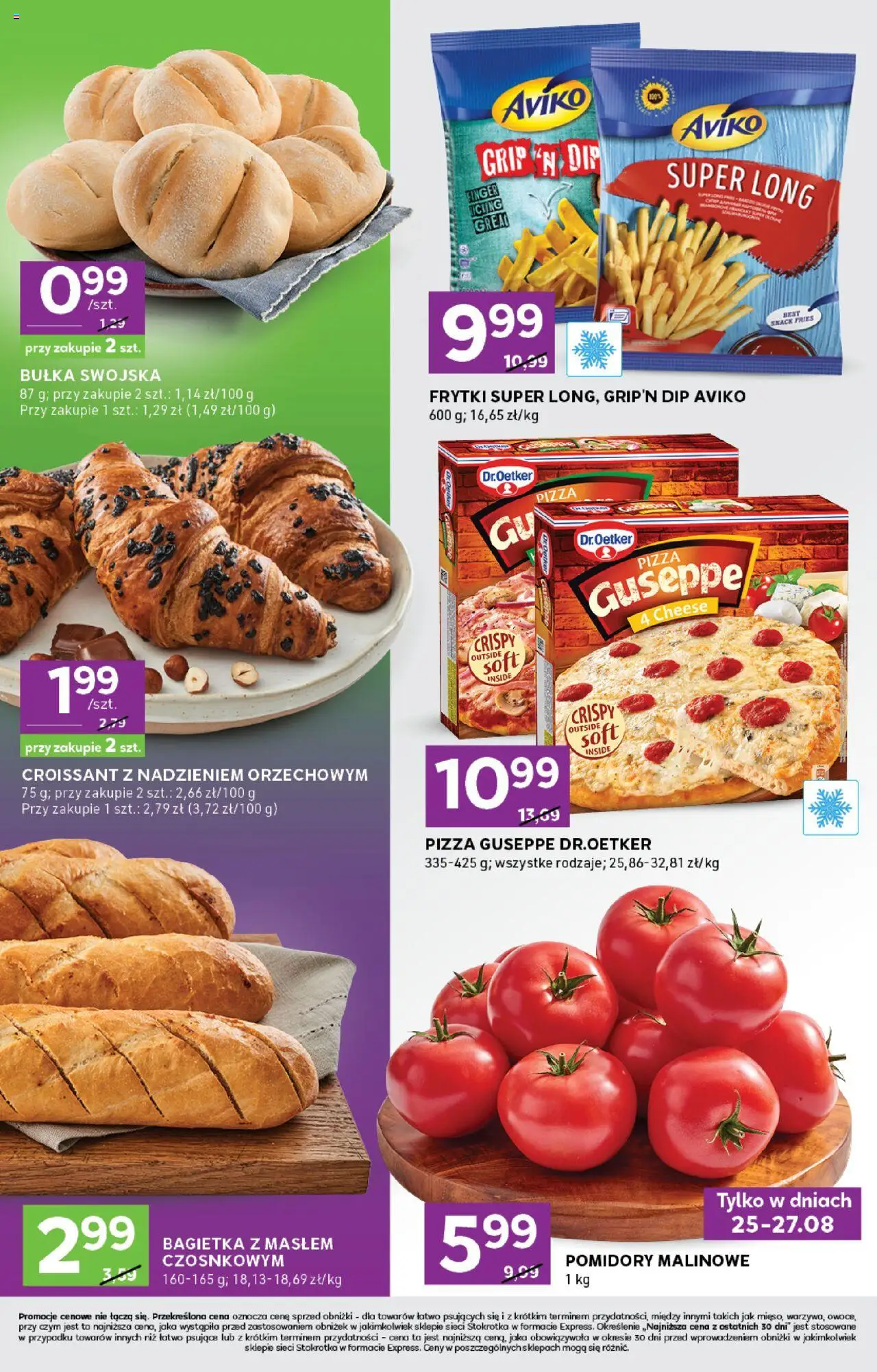 Stokrotka Gazetka - Express od 21.08.2025 | Strona: 2 | Produkty: Stokrotka, Bułka, Bagietka, Frytki