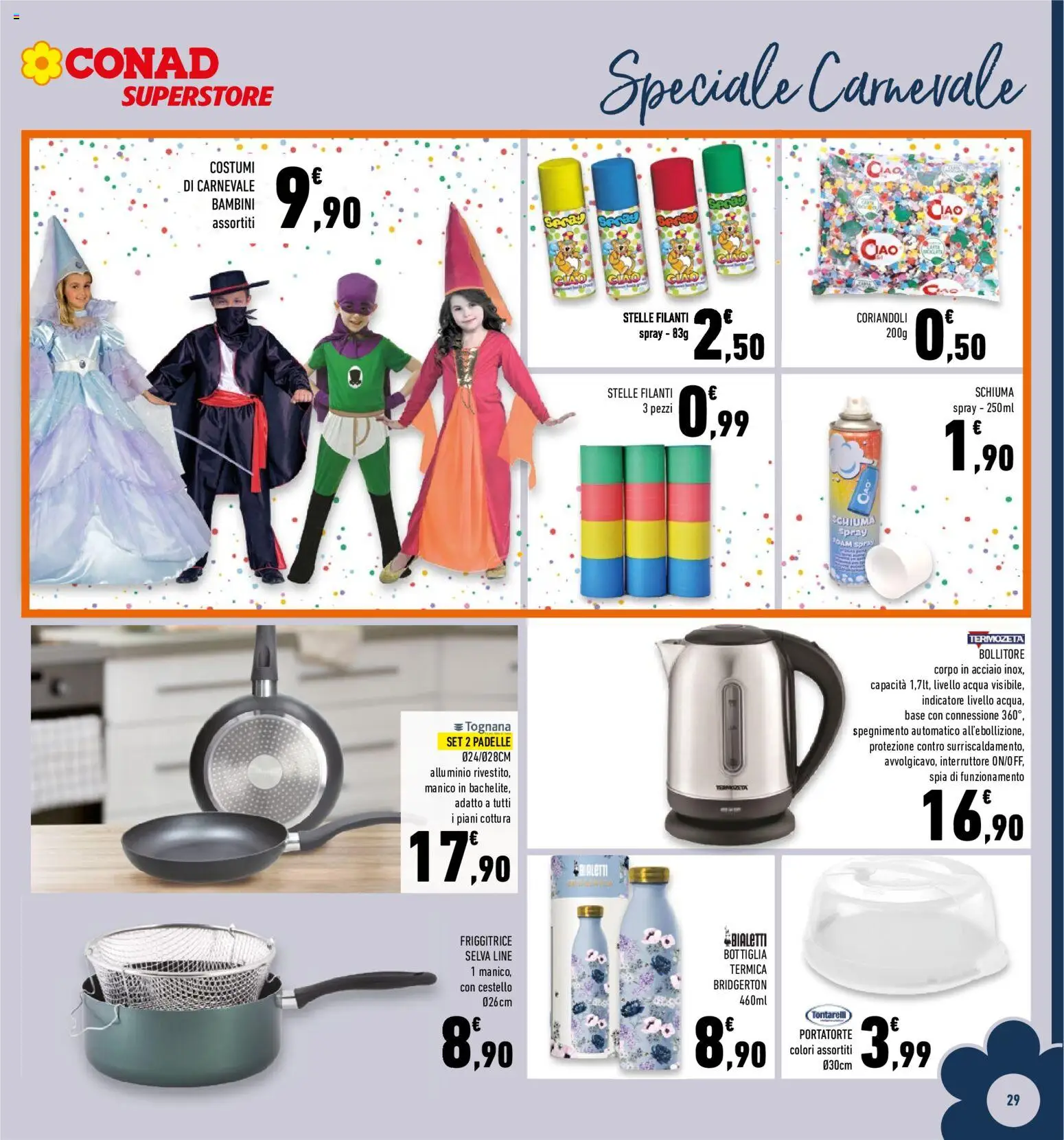 Volantino Conad del 29.01.2026 | Pagina: 29 | Prodotti: Acqua, Alluminio, Friggitrice, Bottiglia