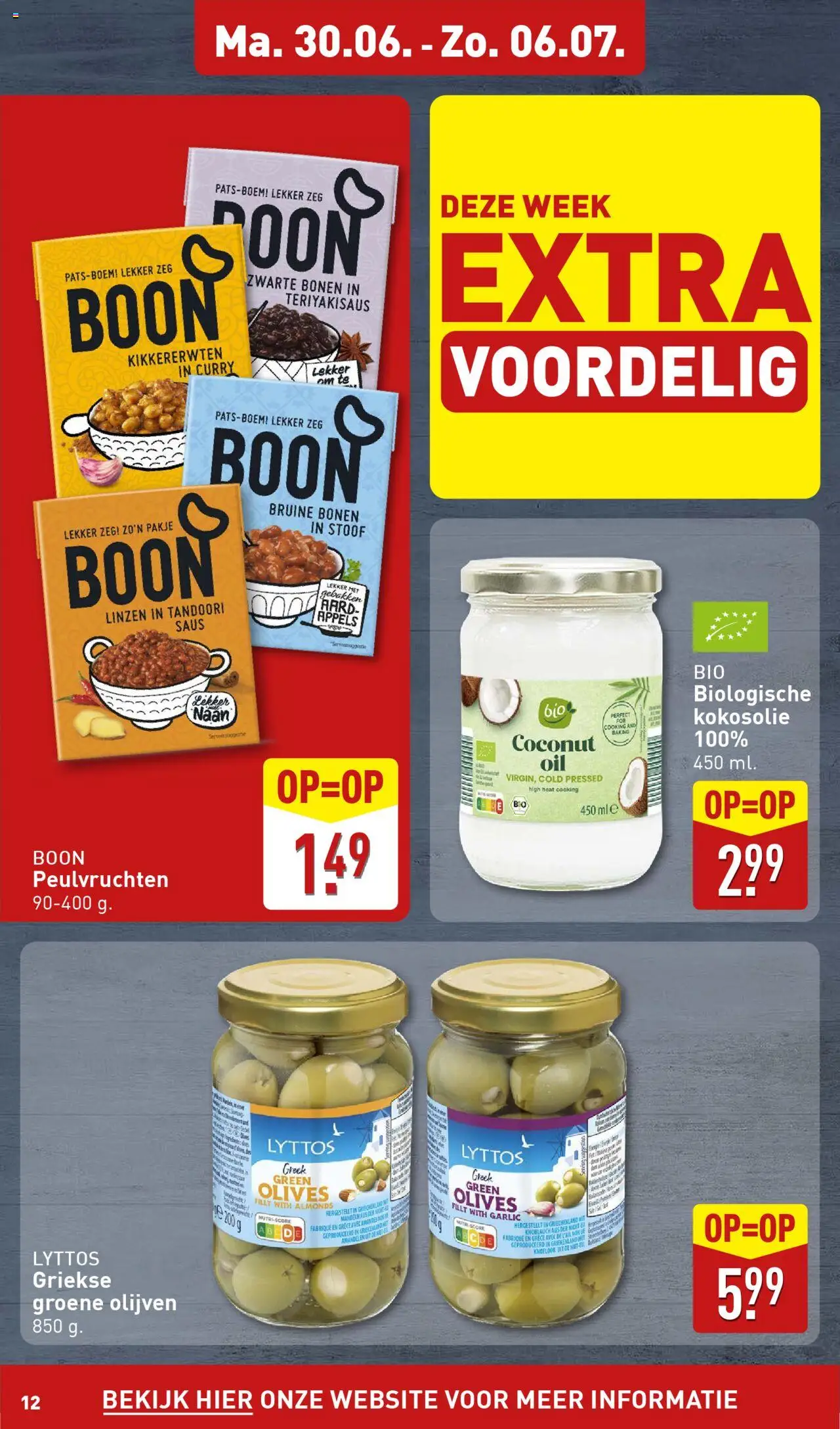  | Pagina: 12 | Producten: Boon, Appels, Linzen, Olijven
