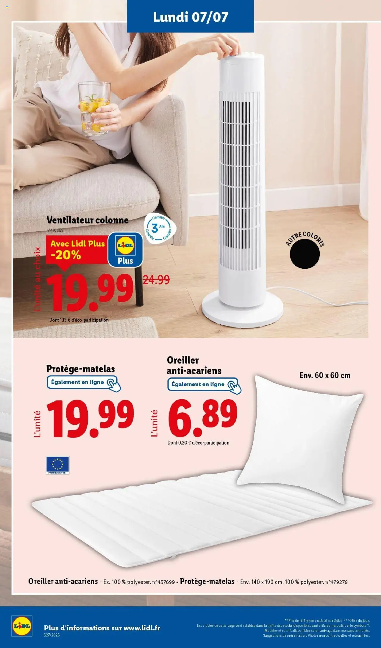  | Page: 60 | Produits: Ventilateur, Oreiller, Protège-matelas