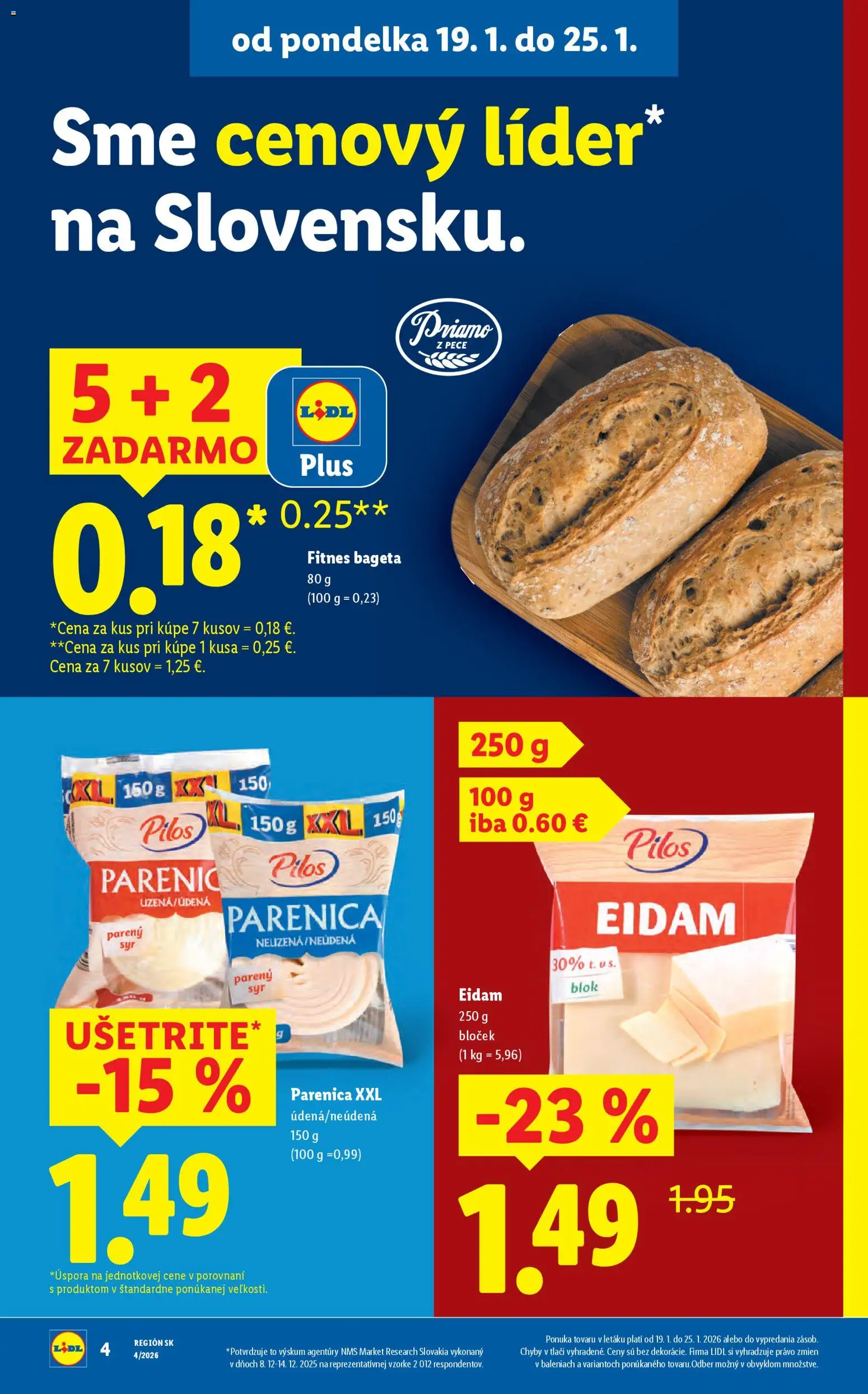 Nové Lidl akcie – leták je platný od 19.01.2026 | Strana: 4 | Produkty: Eidam