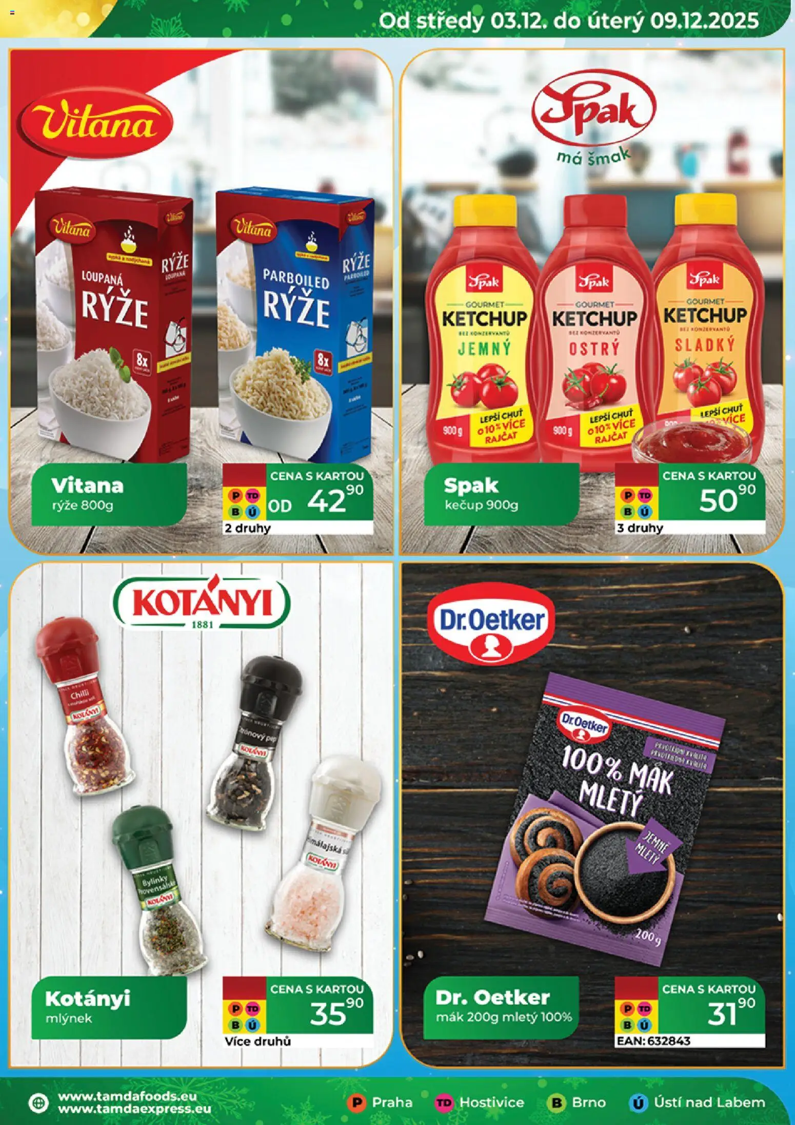 Tamda Foods leták od 03.12.2025 | Strana: 11 | Produkty: Gourmet, Mák mletý, Rýže parboiled, Mlýnek