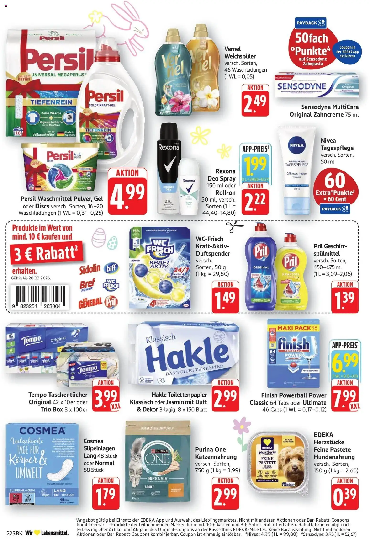 Edeka prospekt Pirmasens	 – gültig ab 23.03.2026 | Seite: 22 | Produkte: Finish, Zahnpasta, Geschirrspülmittel, Pril