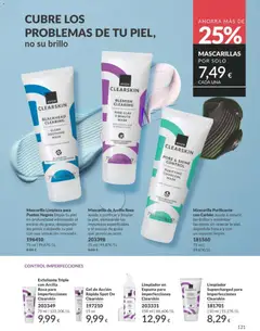 Vista previa Exfoliante Triple con Arcilla Rosa para Imperfecciones Clearskin, Exfoliante Triple con Arcilla Rosa para Imperfecciones válido desde el 01.03.2026 | Página: 139