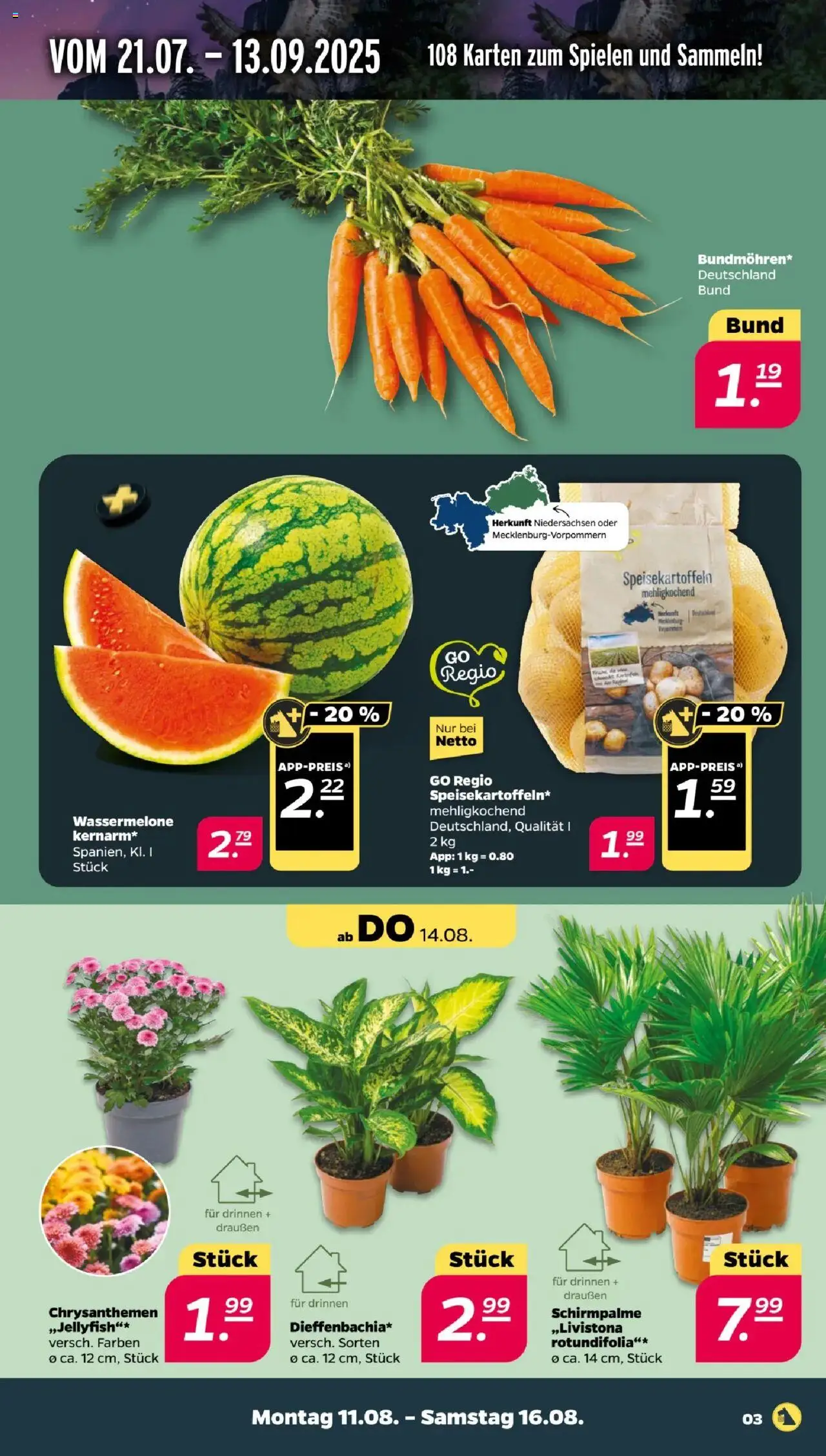 Netto Prospekt 	 - gültig ab dem 11.08.2025 | Seite: 3 | Produkte: Wassermelone
