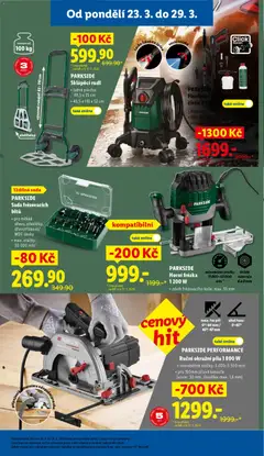 Náhled letáku PARKSIDE PERFORMANCE Ruční okružní pila 1800 W, • volnoběžné otáčky: 3 000–5 500 min⁻¹ • pro 190mm pilové kotouče (otvor: 30 mm, tloušťka: max. 1,6 mm) od 23.03.2026 | Strana: 45