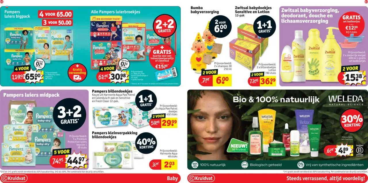  | Pagina: 36 | Producten: Pampers, Babydoekjes, Shampoo, Kan