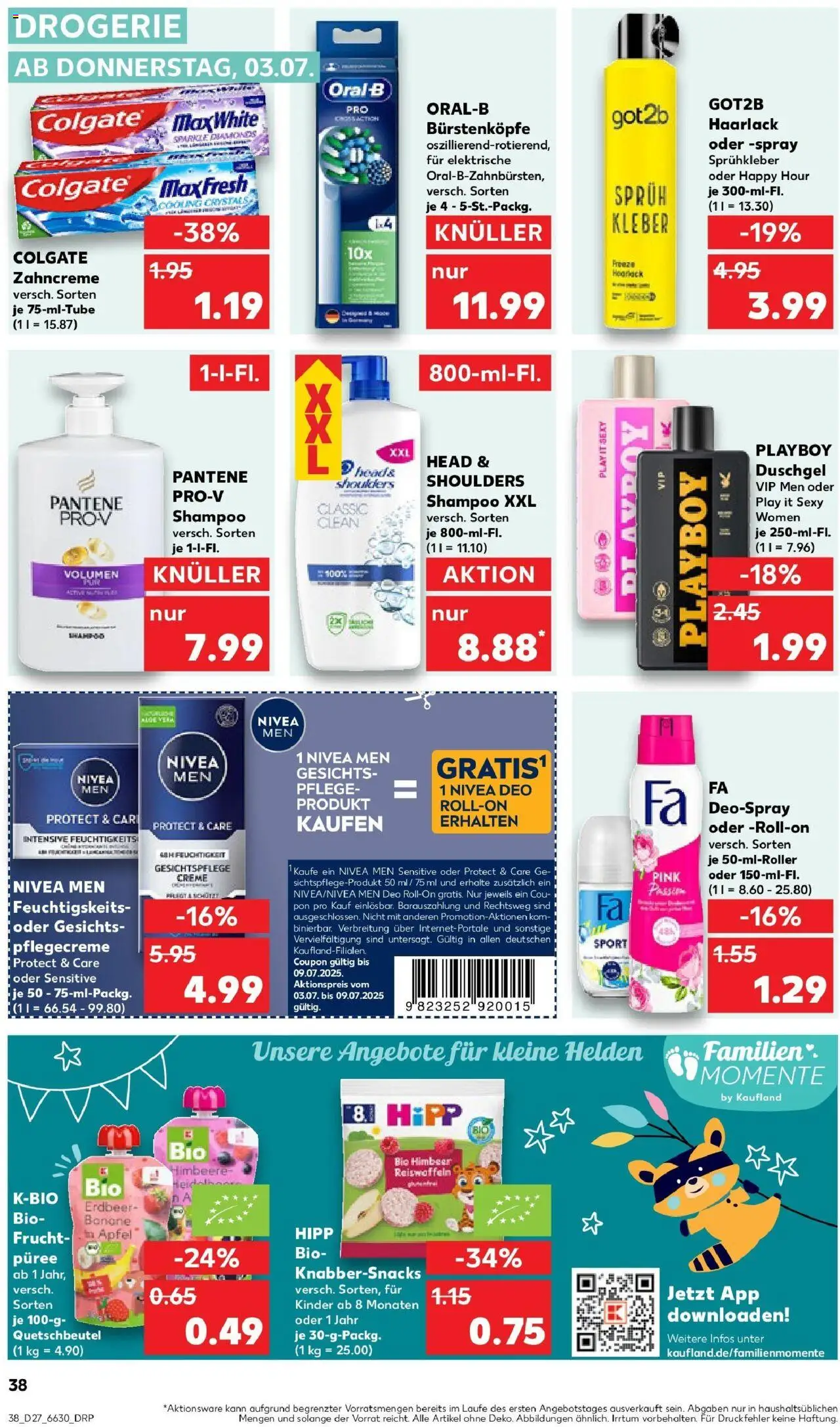 Kaufland prospekt Gummersbach	 - gültig ab dem 03.07.2025 | Seite: 38 | Produkte: Duschgel, Deodorant, Shower Gel, Himbeere