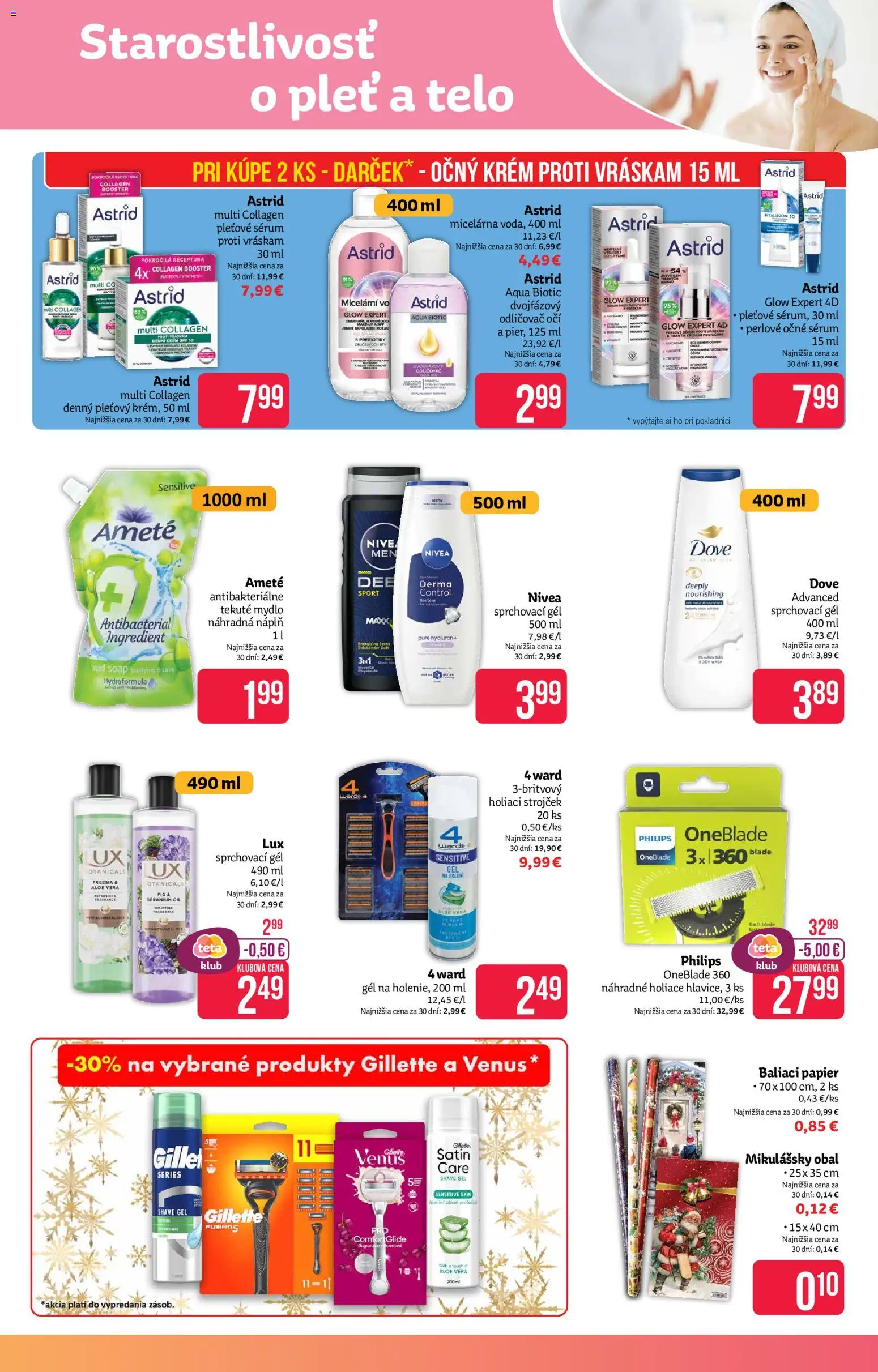 Nové Teta drogerie akcie – leták je platný od 24.11.2025 | Strana: 7 | Produkty: Strojček, Holiaci strojček, Krém