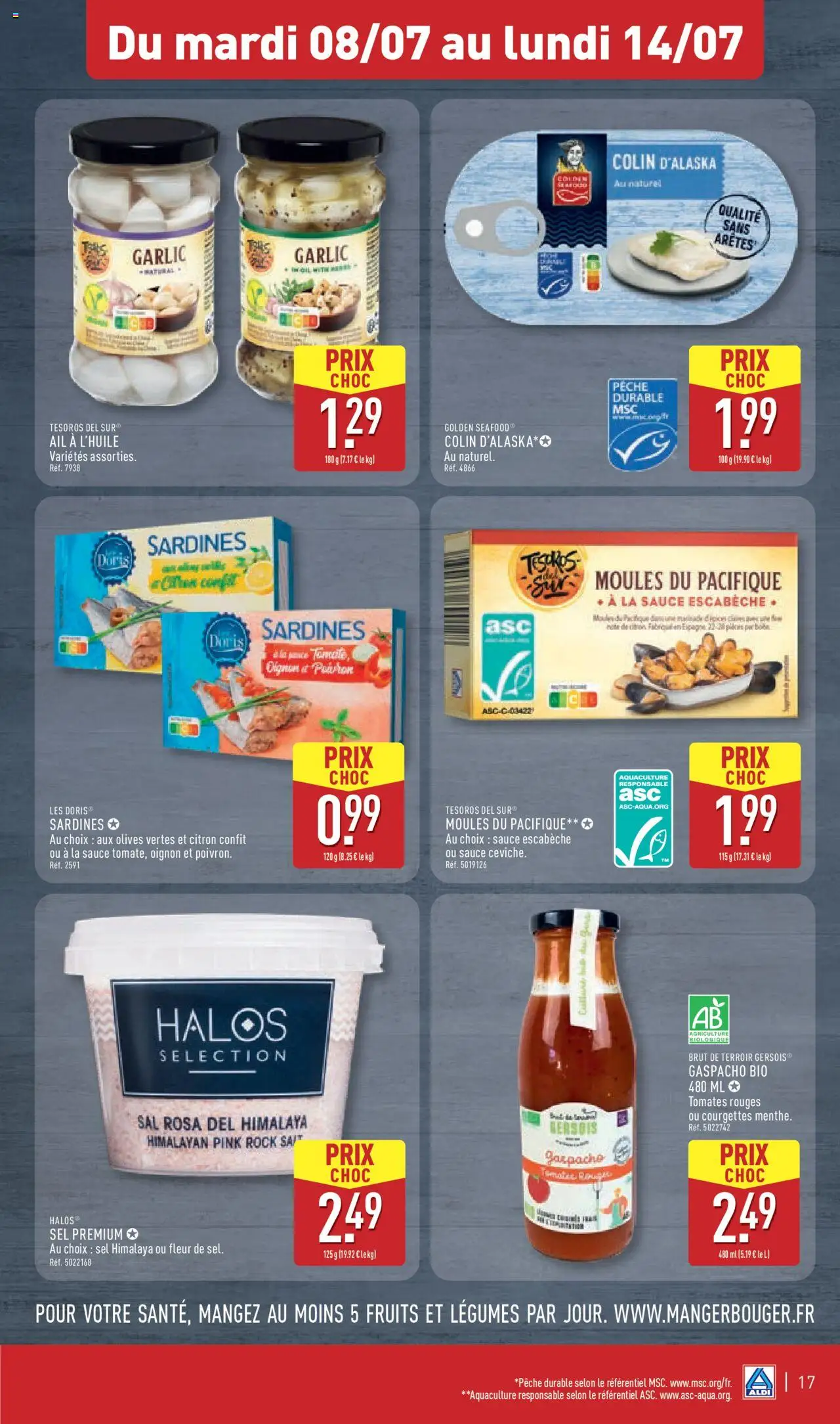  | Page: 19 | Produits: Olives, Pêche, Sardines, Sel
