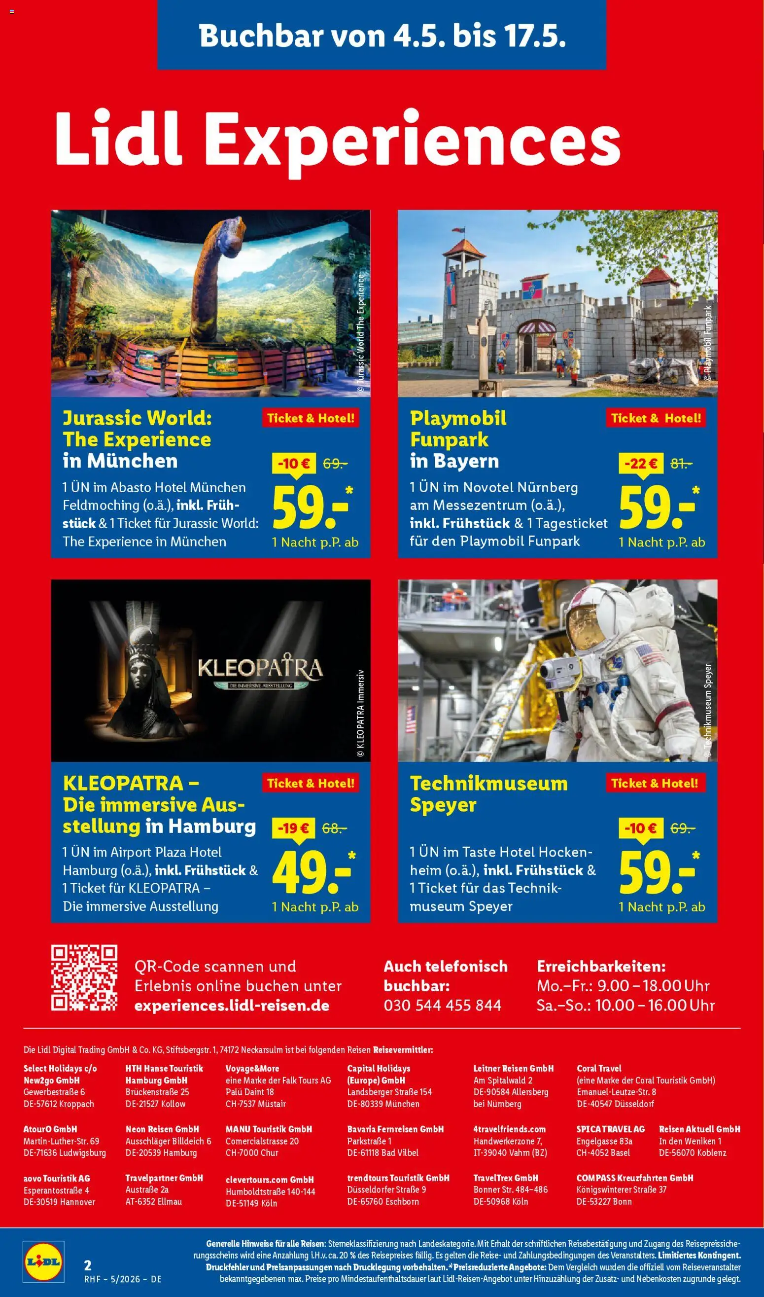 Lidl Reisen Prospekt 	 – gültig ab 29.04.2026 | Seite: 2 | Produkte: Coral, Bad, Uhr